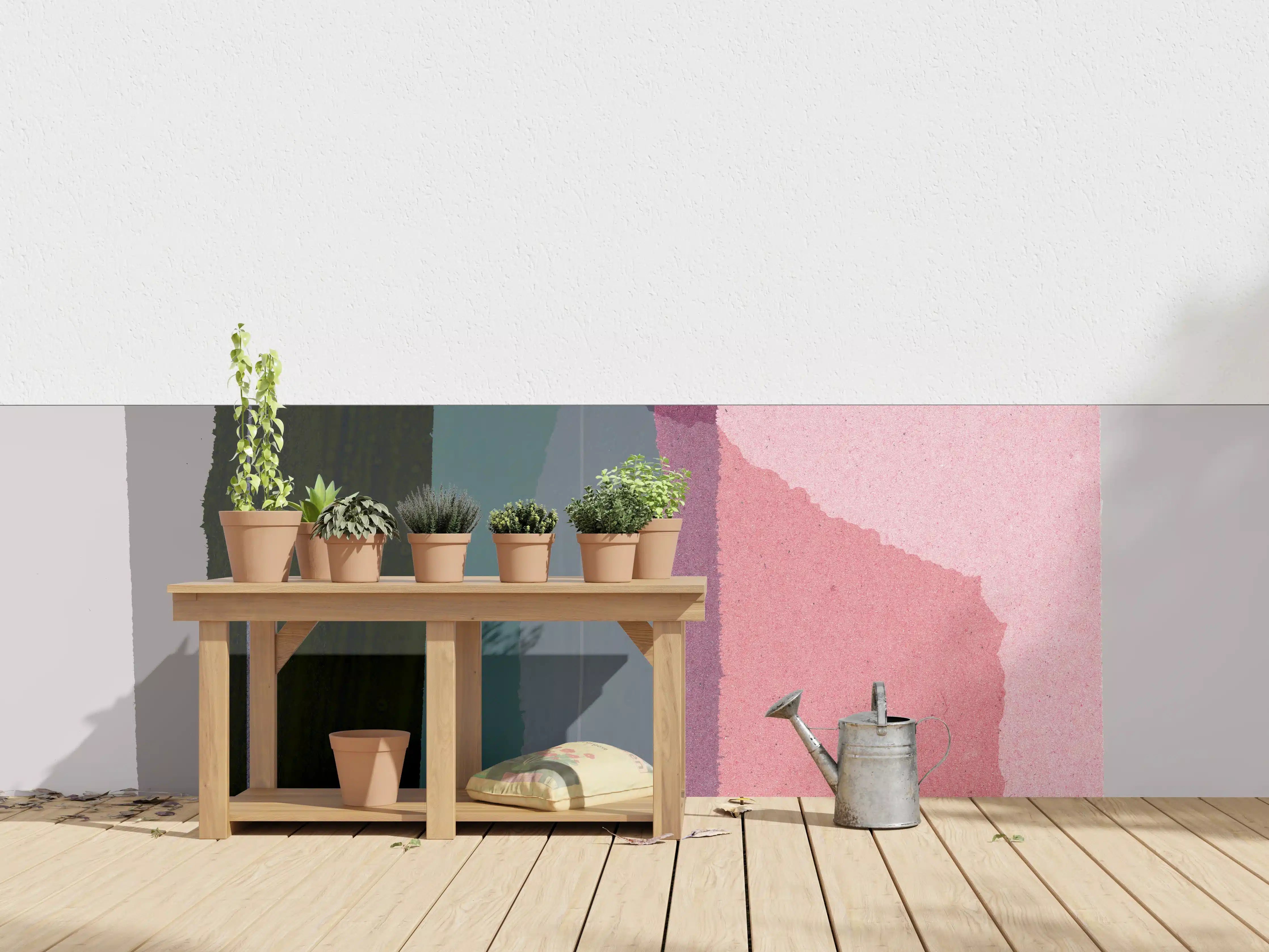 Wandverkleidung außen - Minimalistische Weiß-Ton-Kollage