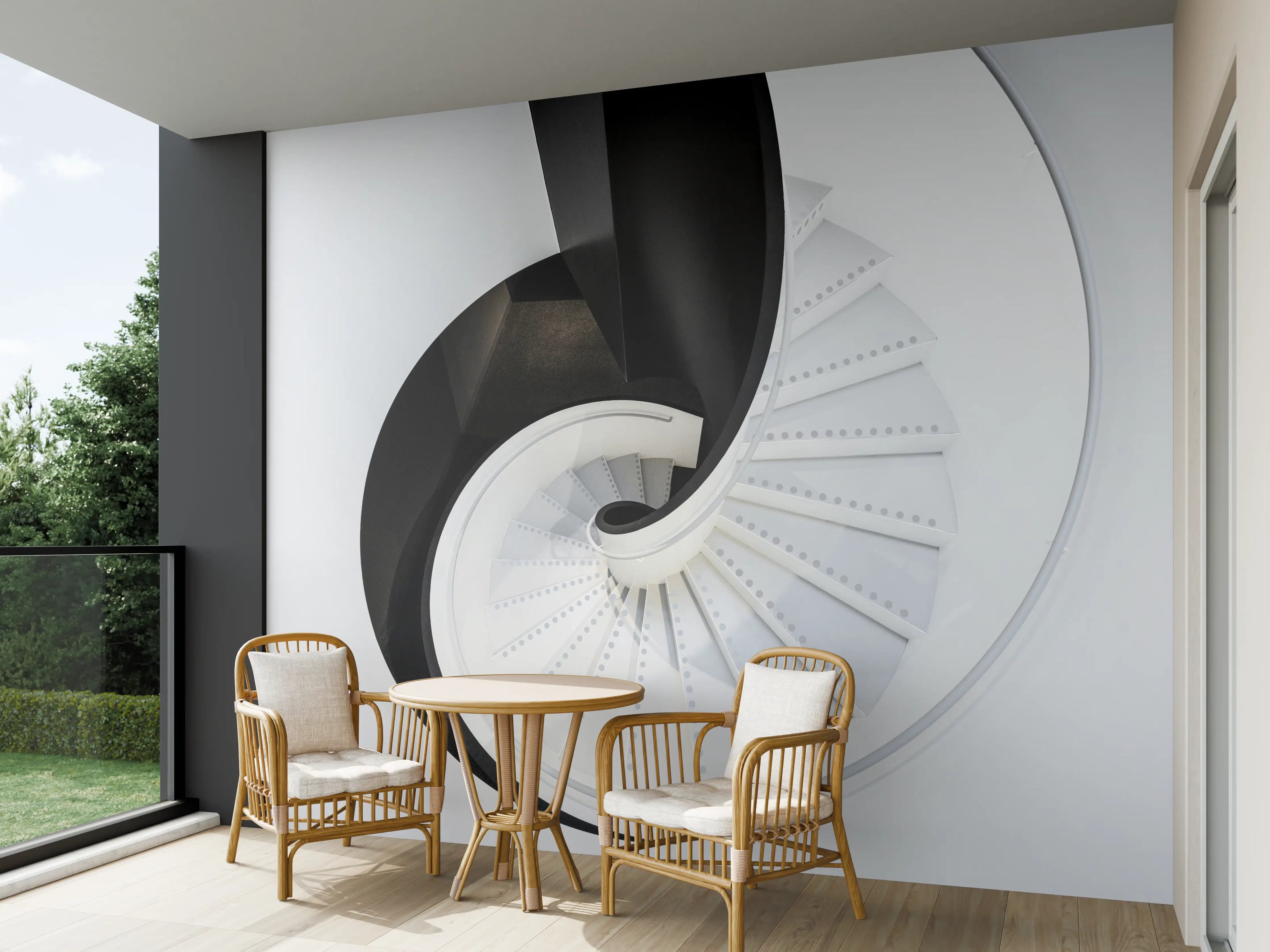 Wandverkleidung außen - Moderne Architektur - Treppenhaus