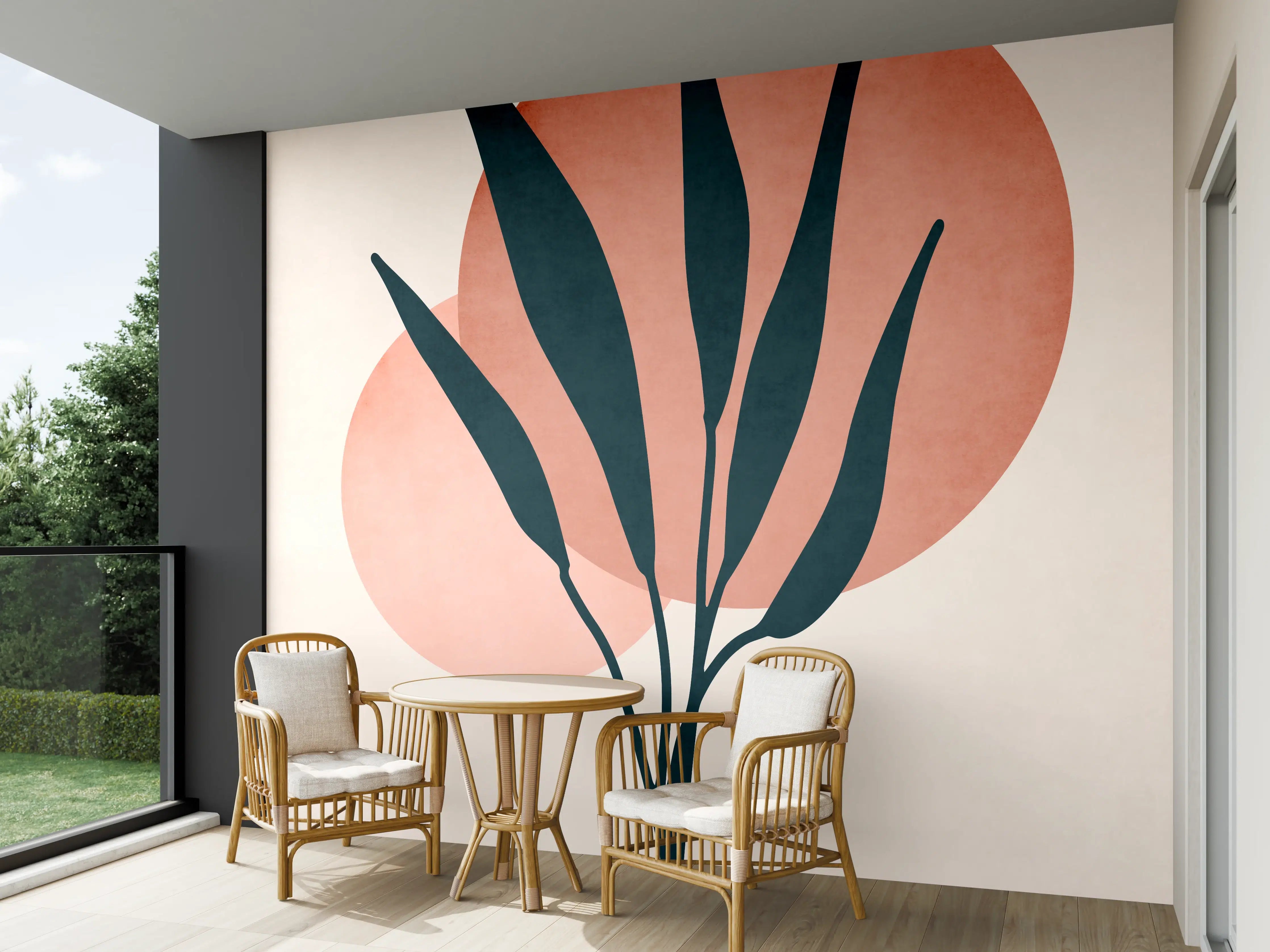 Wandverkleidung außen - Moderne Darstellung - Floral