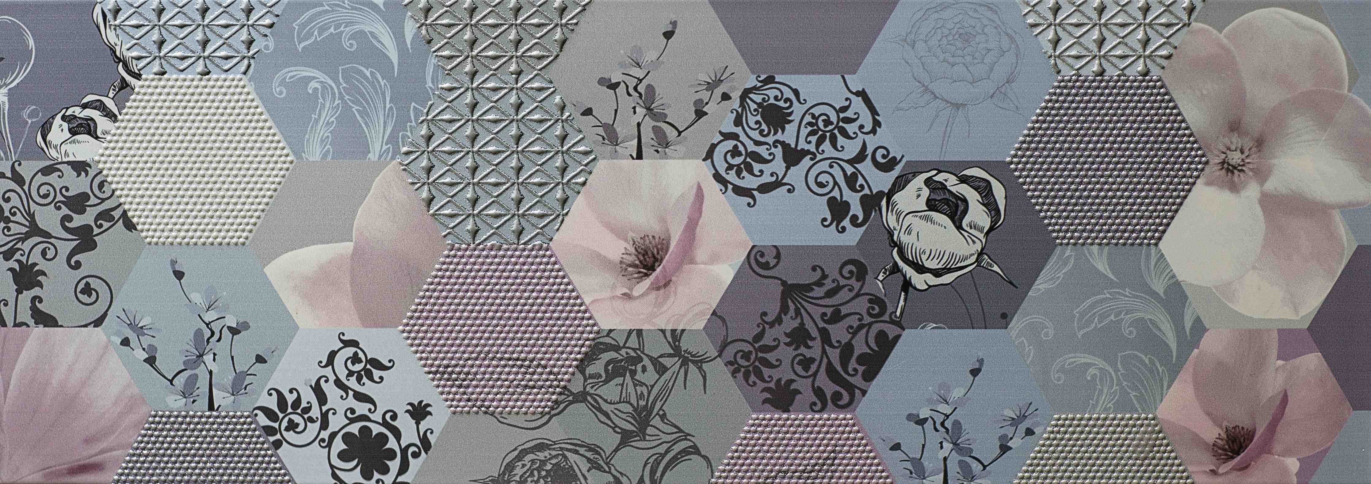 Wandverkleidung außen-Moderne Fliesendesign mit Hexagon-Muster