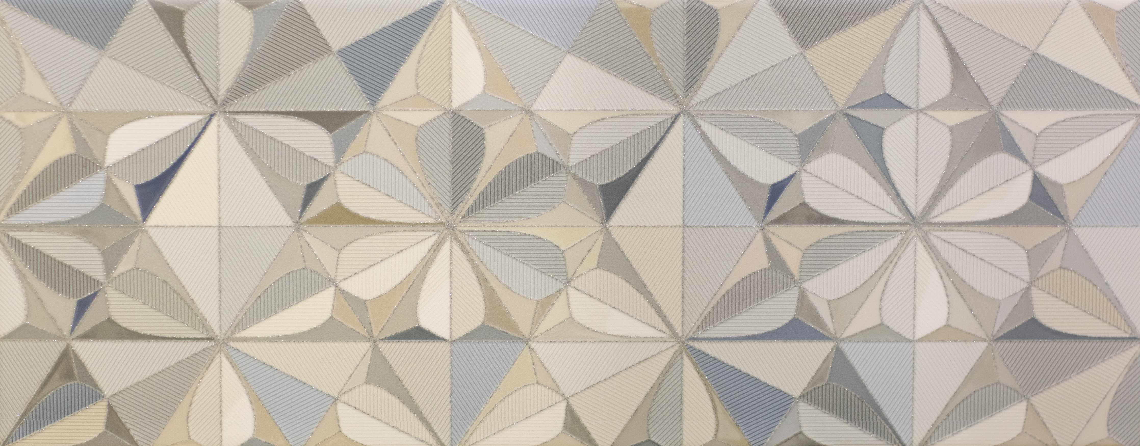 Wandverkleidung außen-Moderne geometrische Fliesenmuster in neutralen Farbtönen