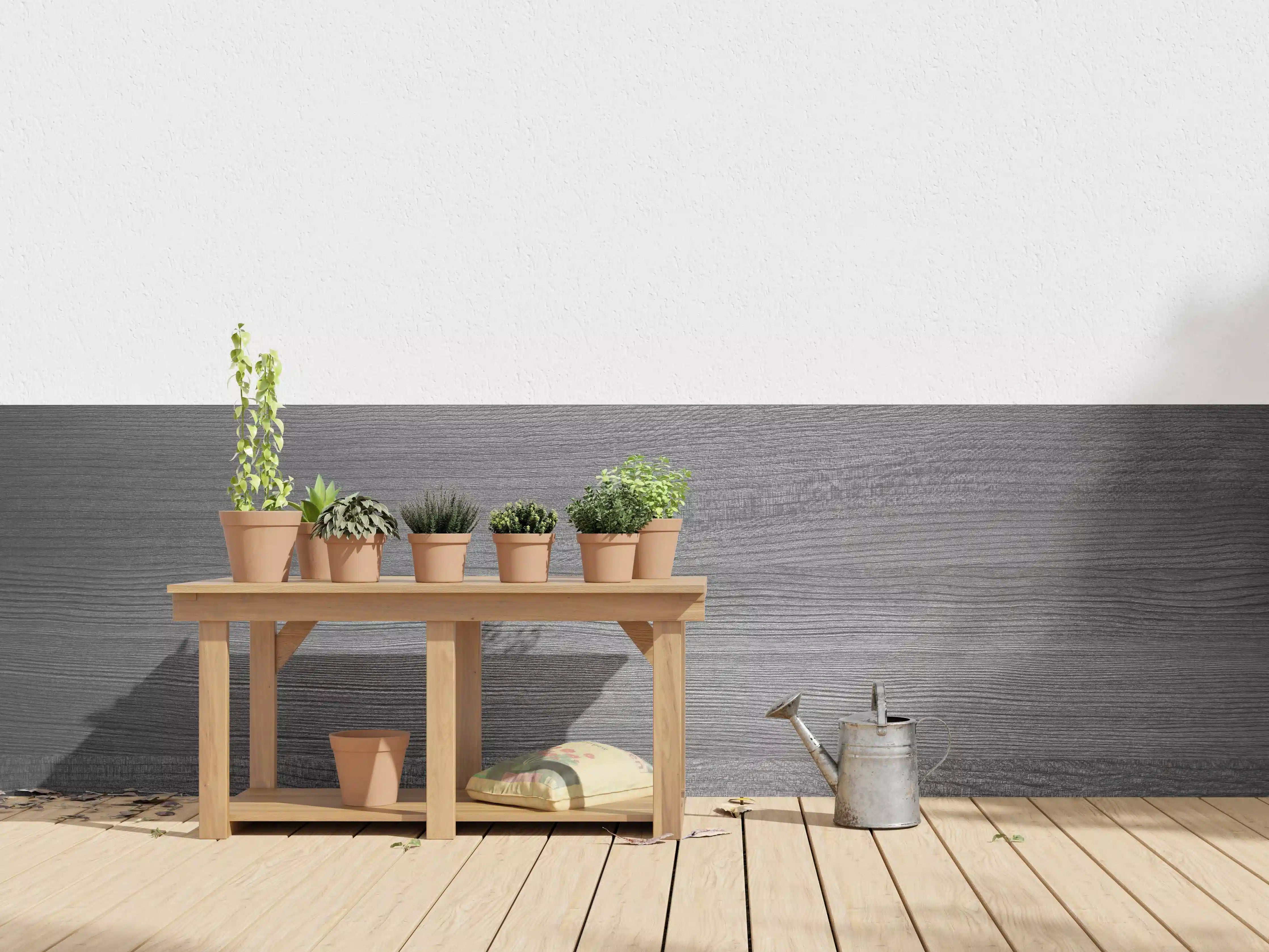 Wandverkleidung außen - Moderne graue Holzstruktur