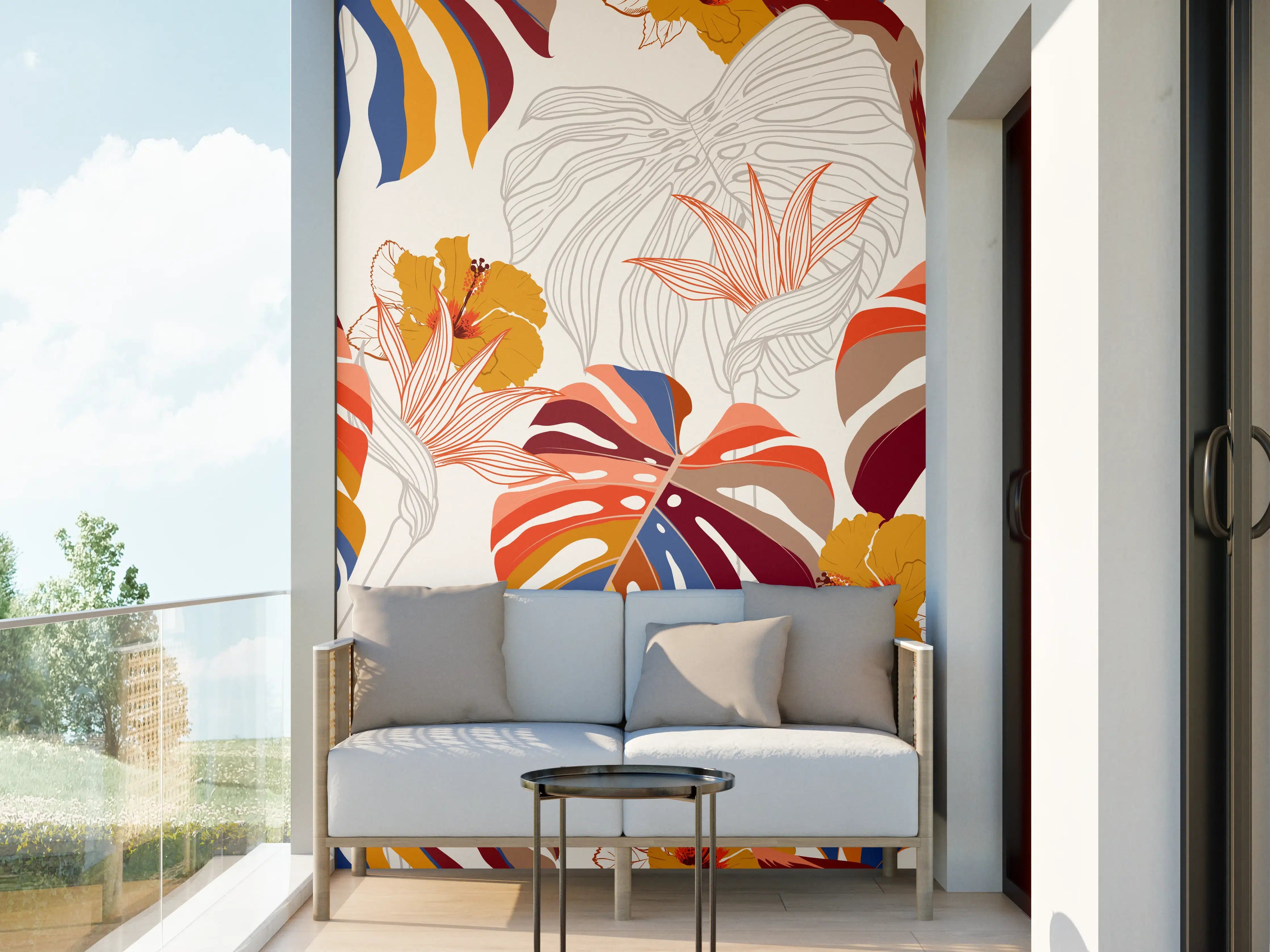 Wandverkleidung außen - Monstera Sunkiss Tropic