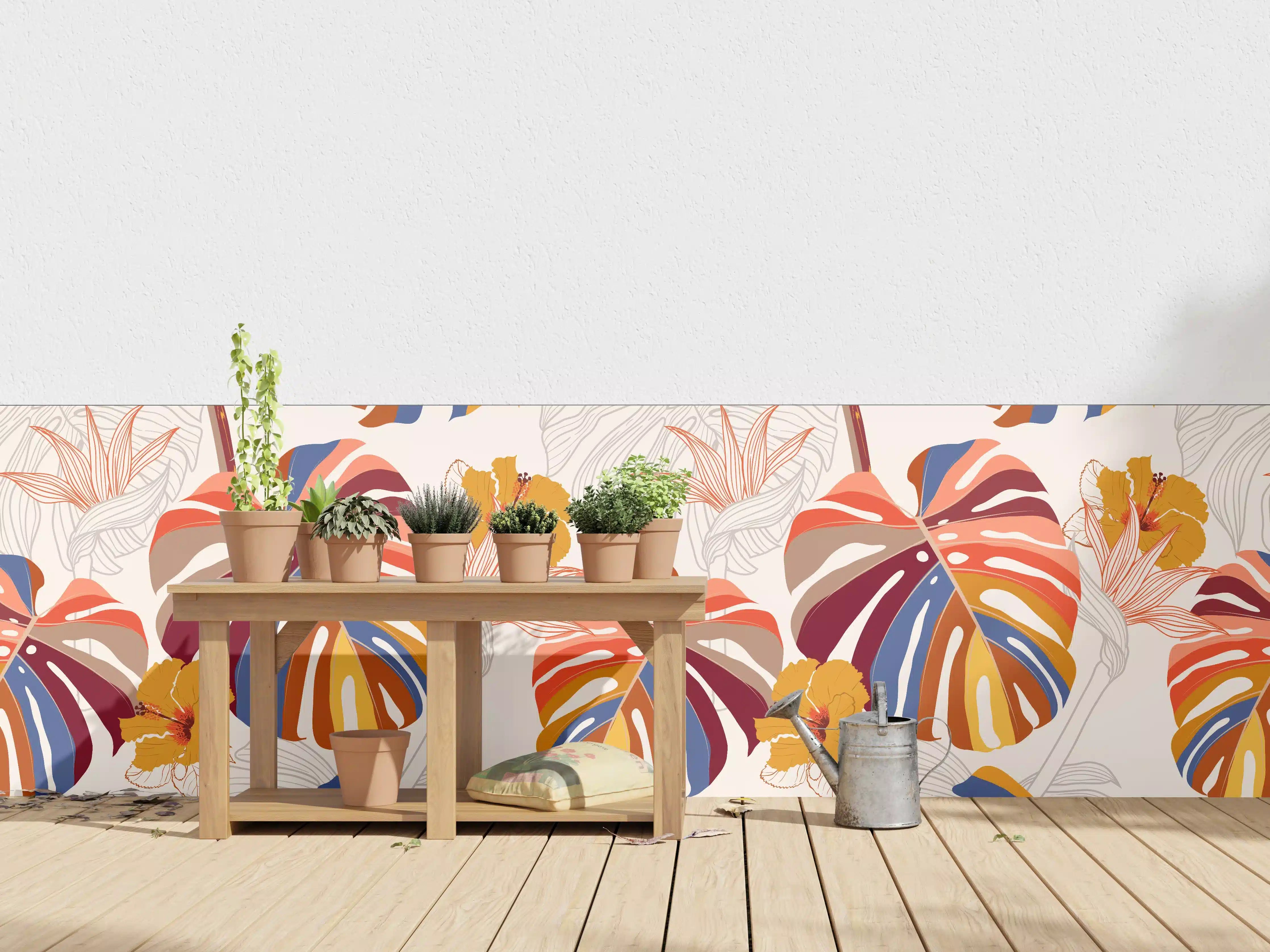 Wandverkleidung außen - Monstera Sunkiss Tropic