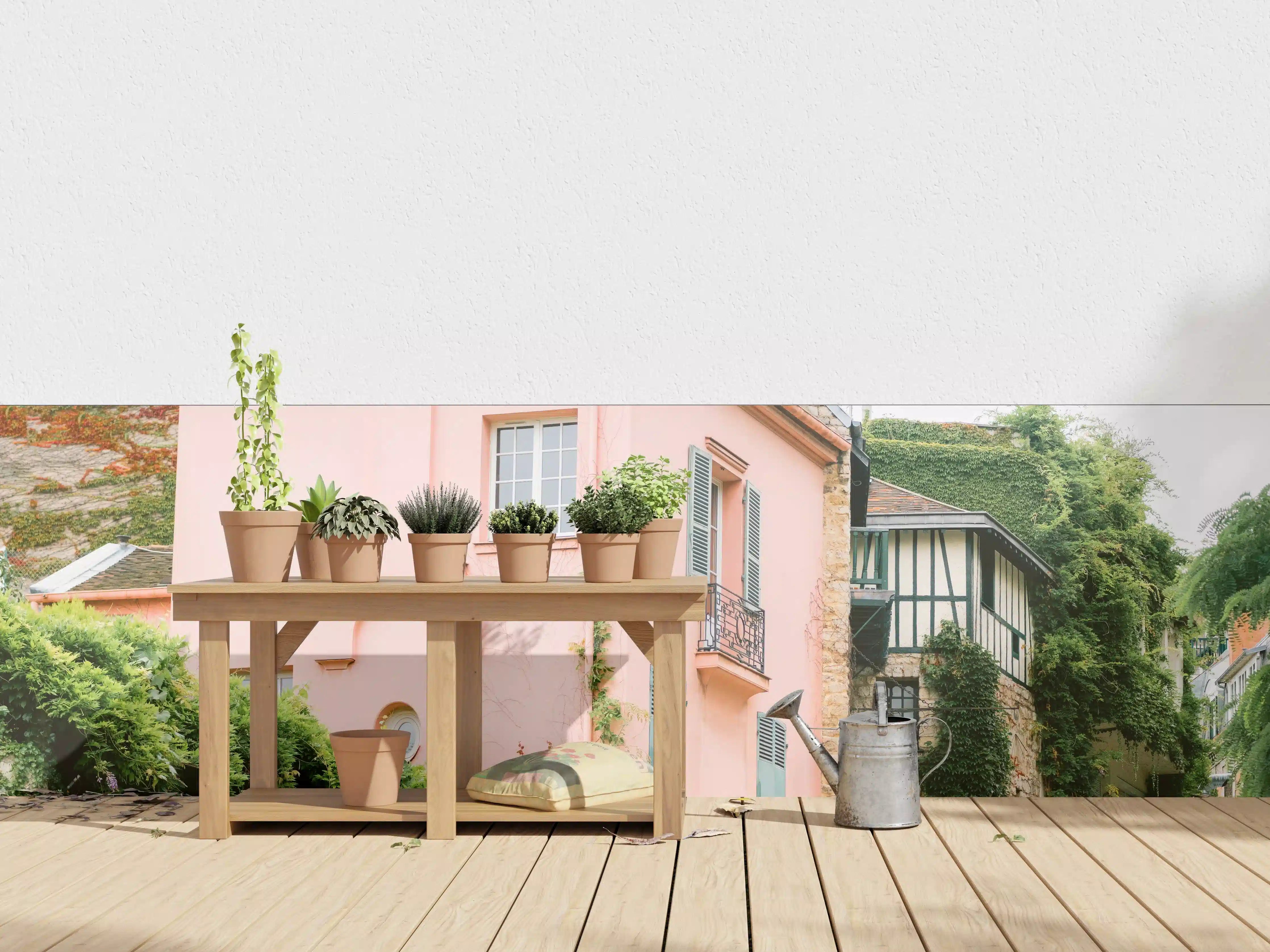 Wandverkleidung außen - Montmartre Rosa Haus Fotografie