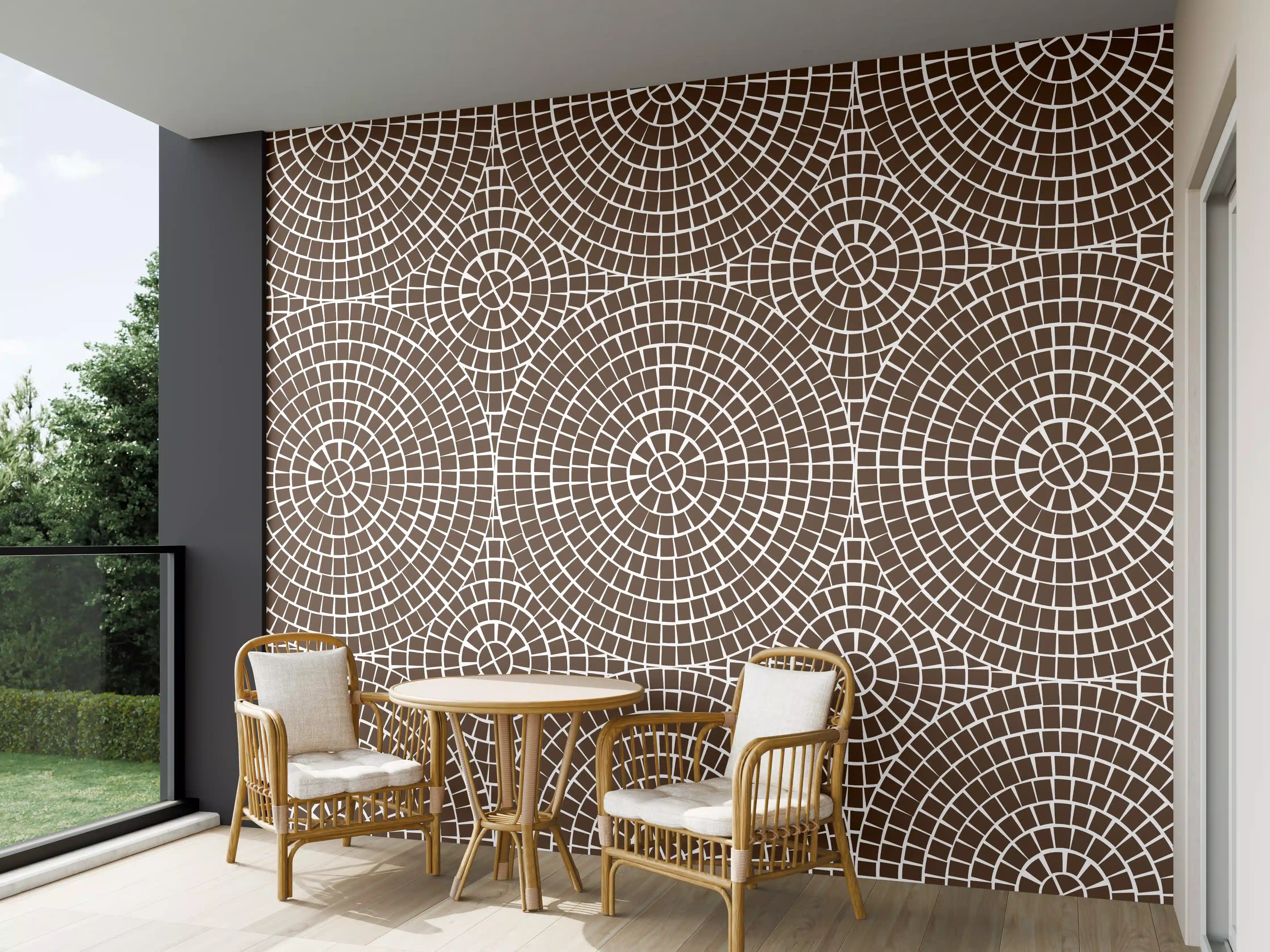 Wandverkleidung außen - Mosaik-Caffe Grau