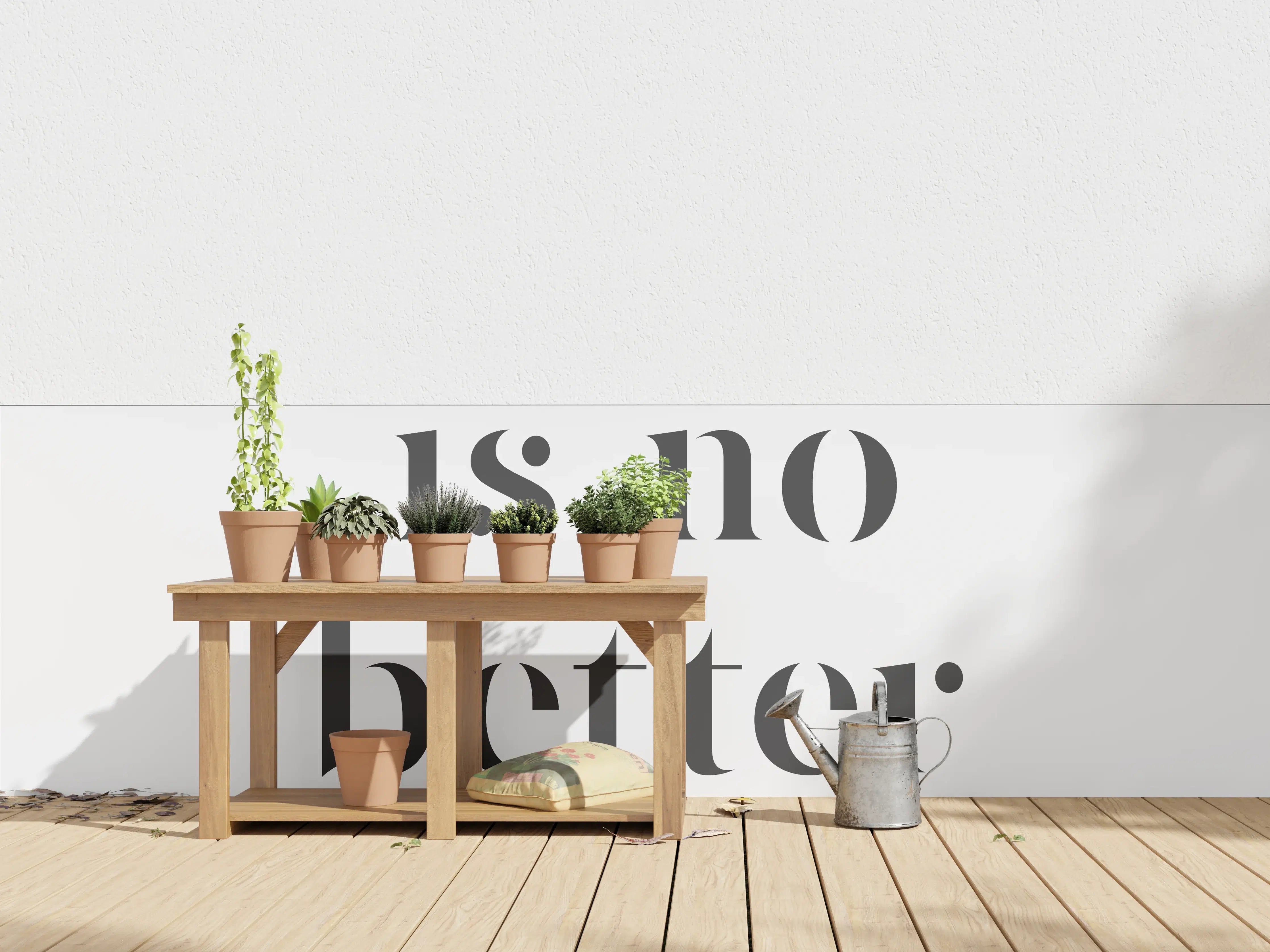 Wandverkleidung außen - Motivationsposter 'No Better Place'