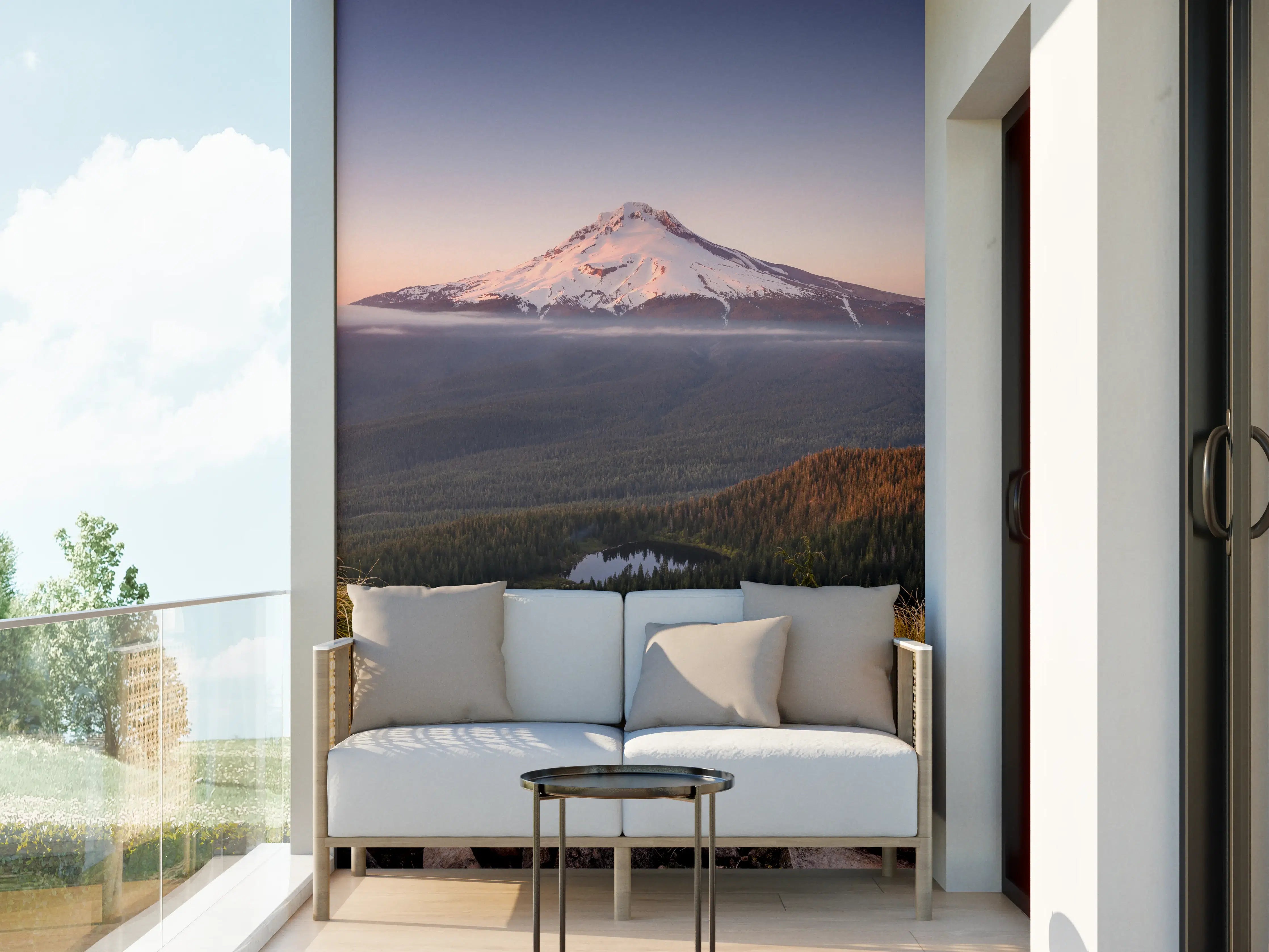 Wandverkleidung außen - Mount Hood Winterdämmerung