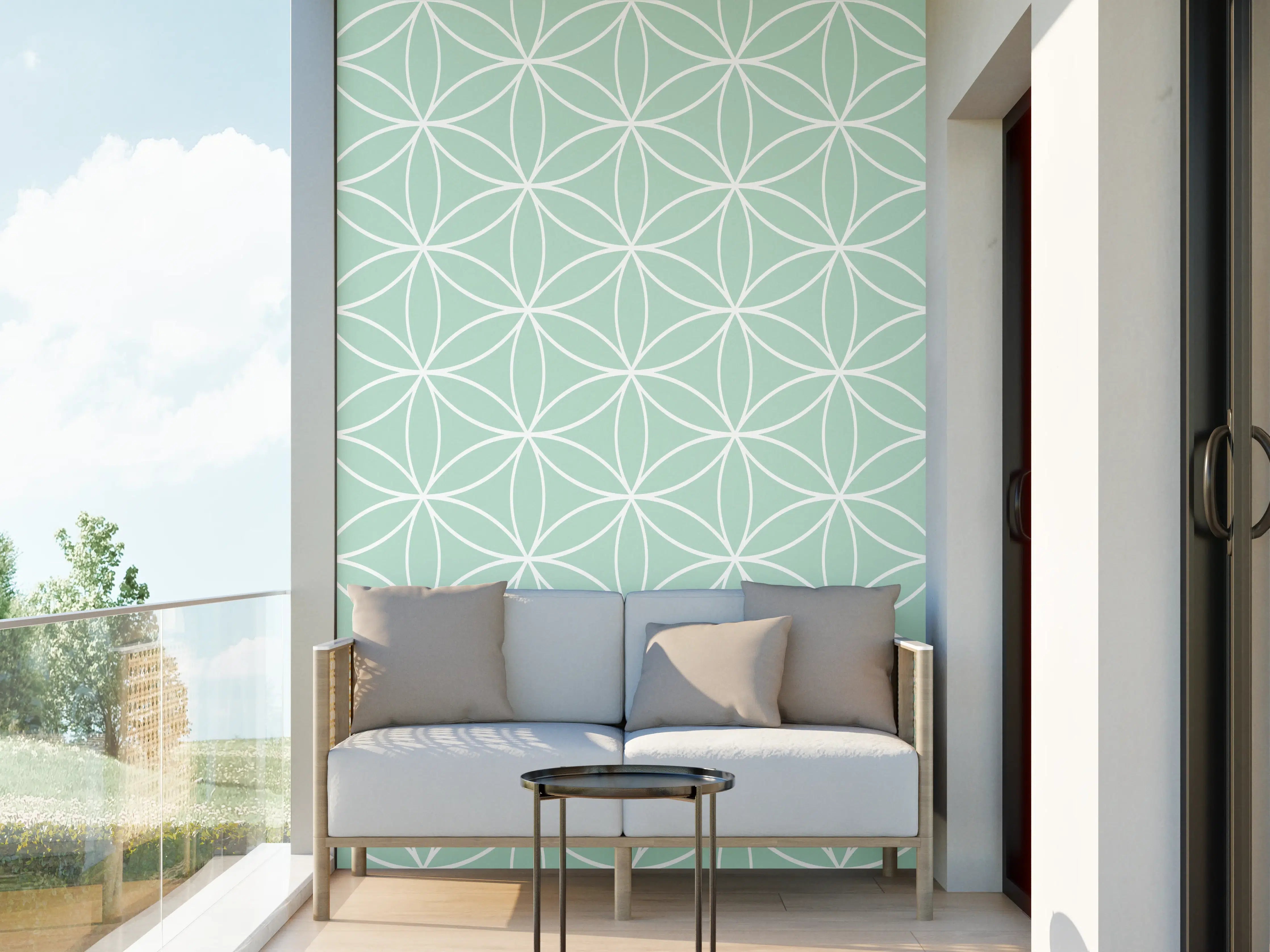 Wandverkleidung außen - Musterhafte Design-Atmospäre