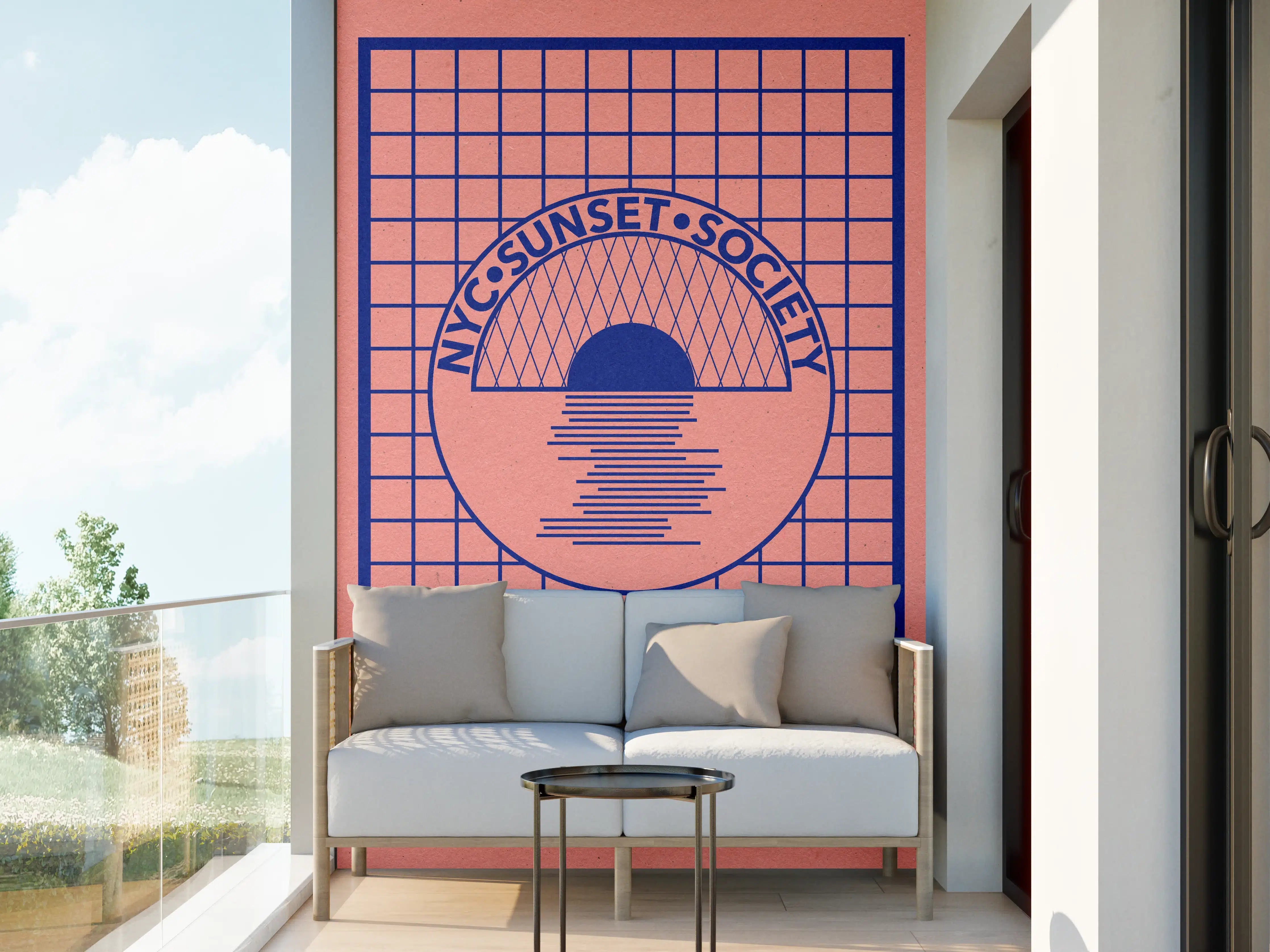 Wandverkleidung außen - NYC Sunset Society Abstrakt