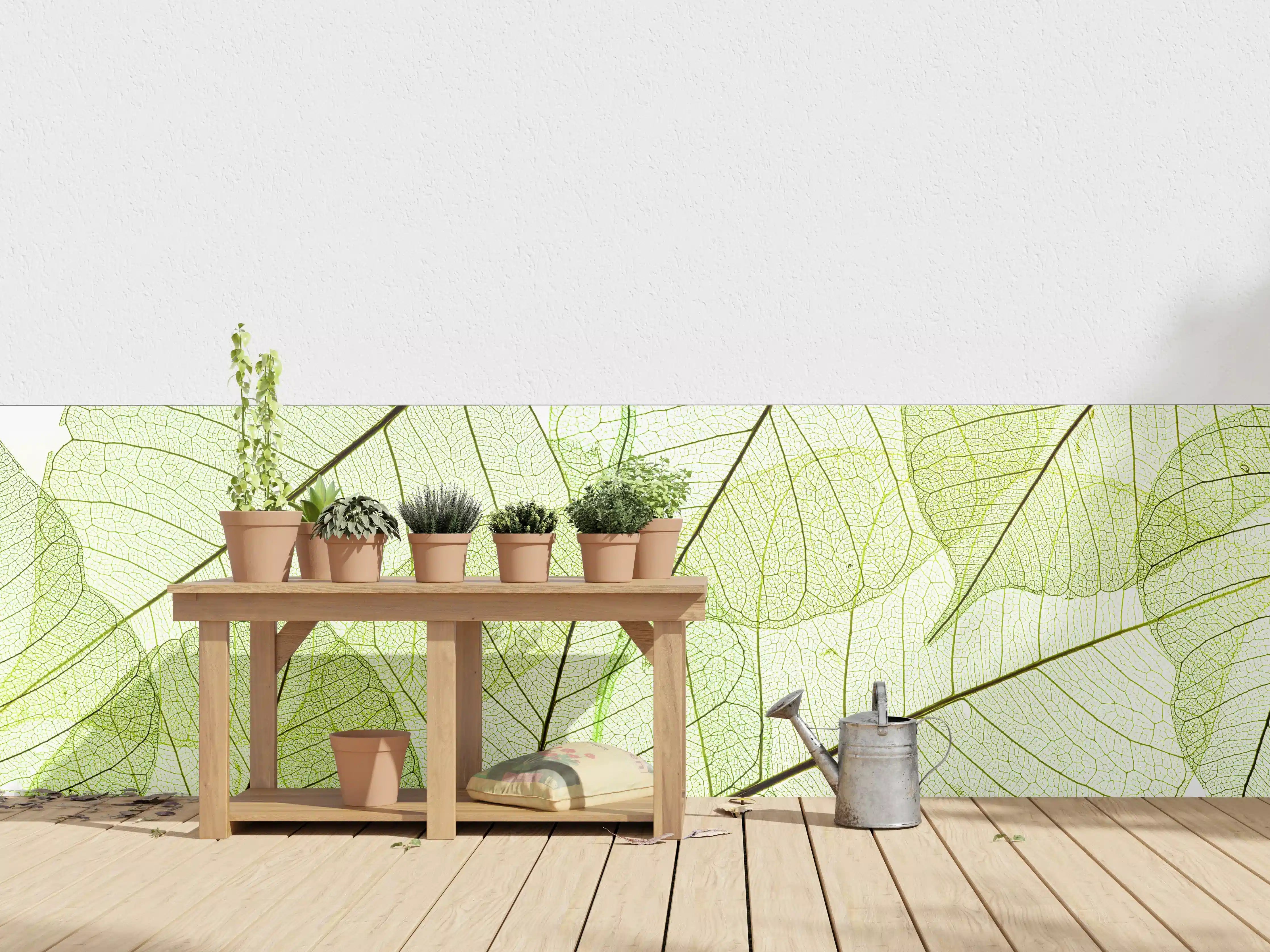 Wandverkleidung außen - Nahaufnahme Blatttextur