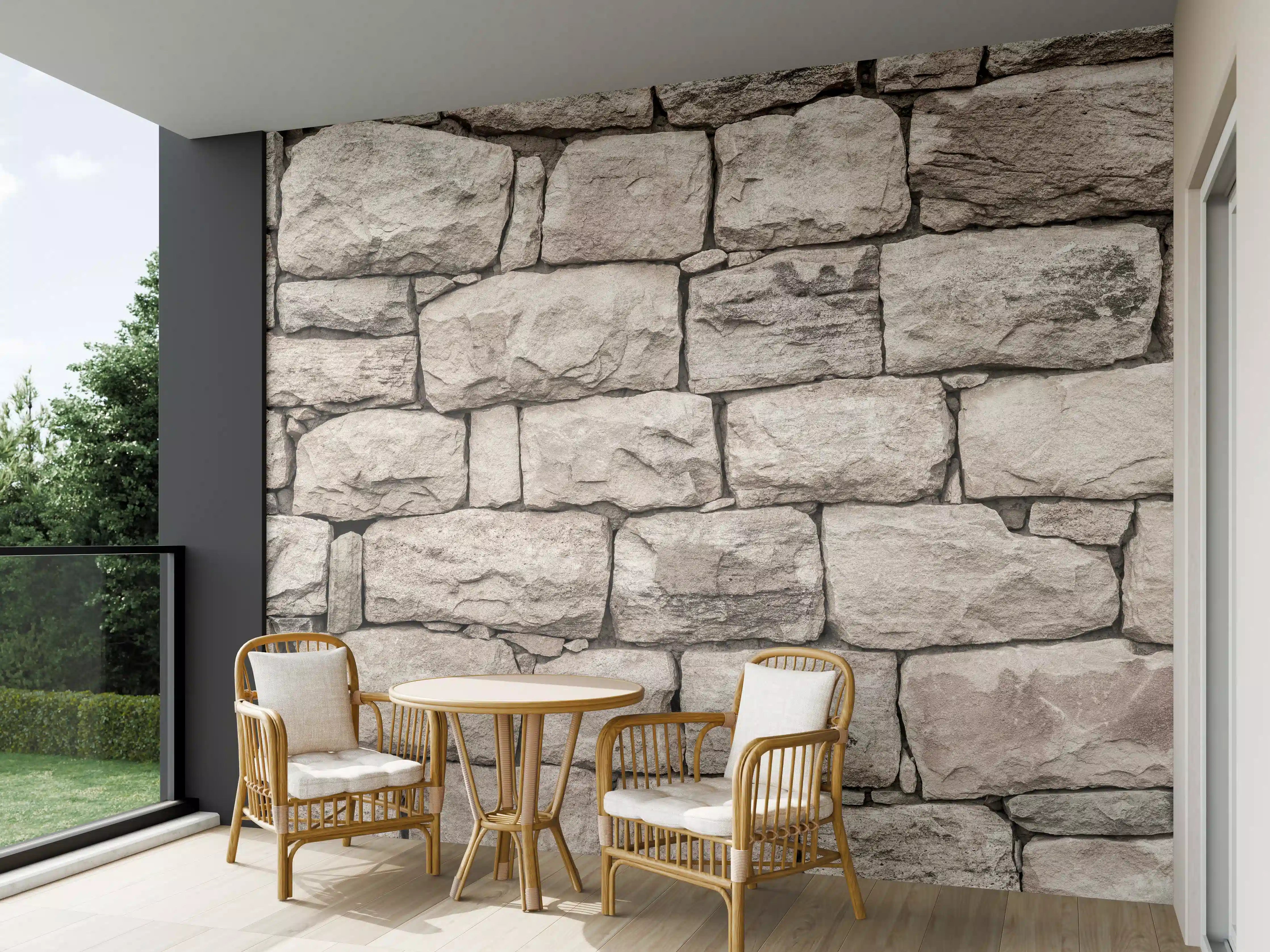 Wandverkleidung außen - Natürlicher Naturstein-Mauerlook