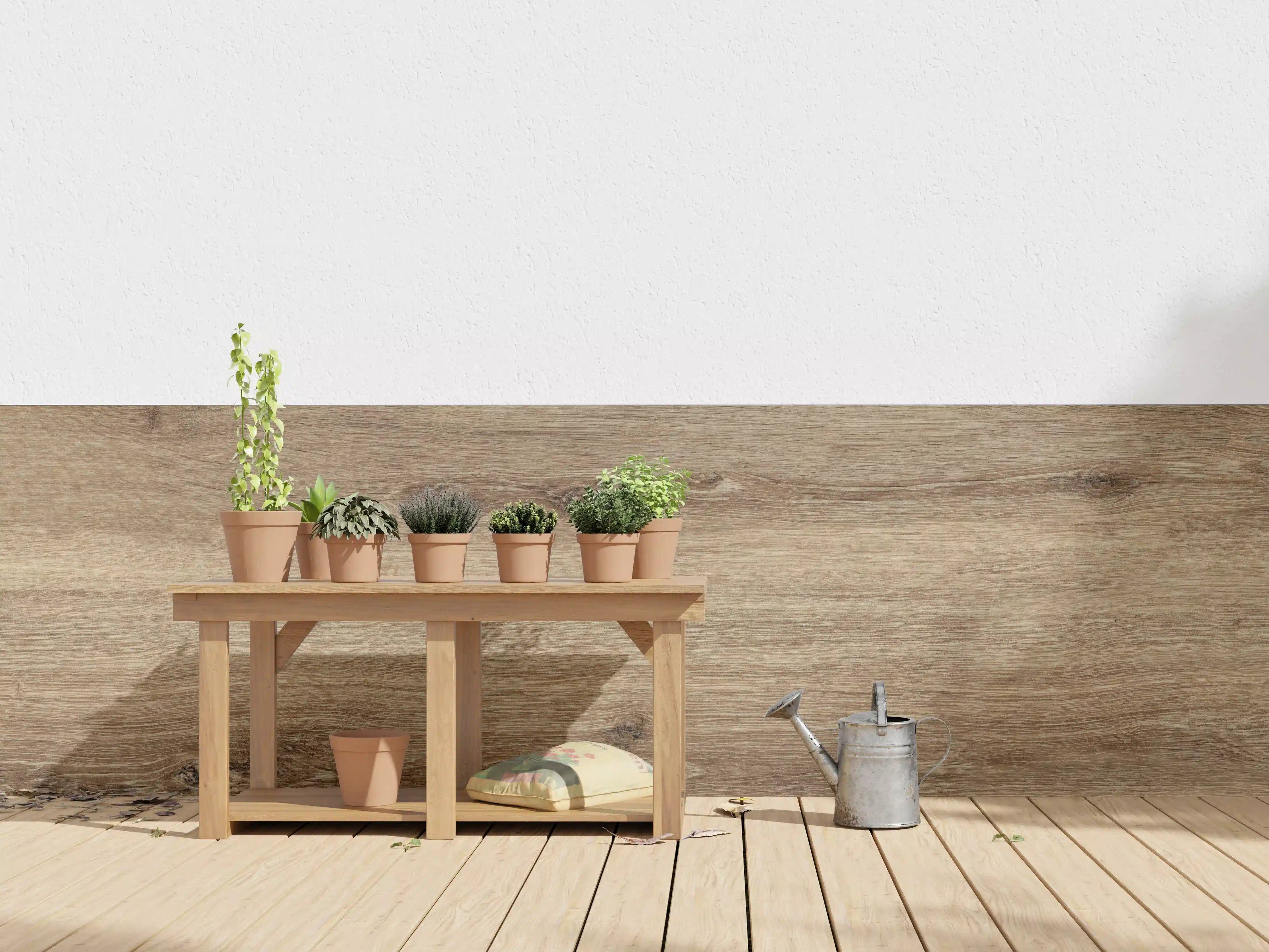 Wandverkleidung außen - Naturbraune Altholztextur 1