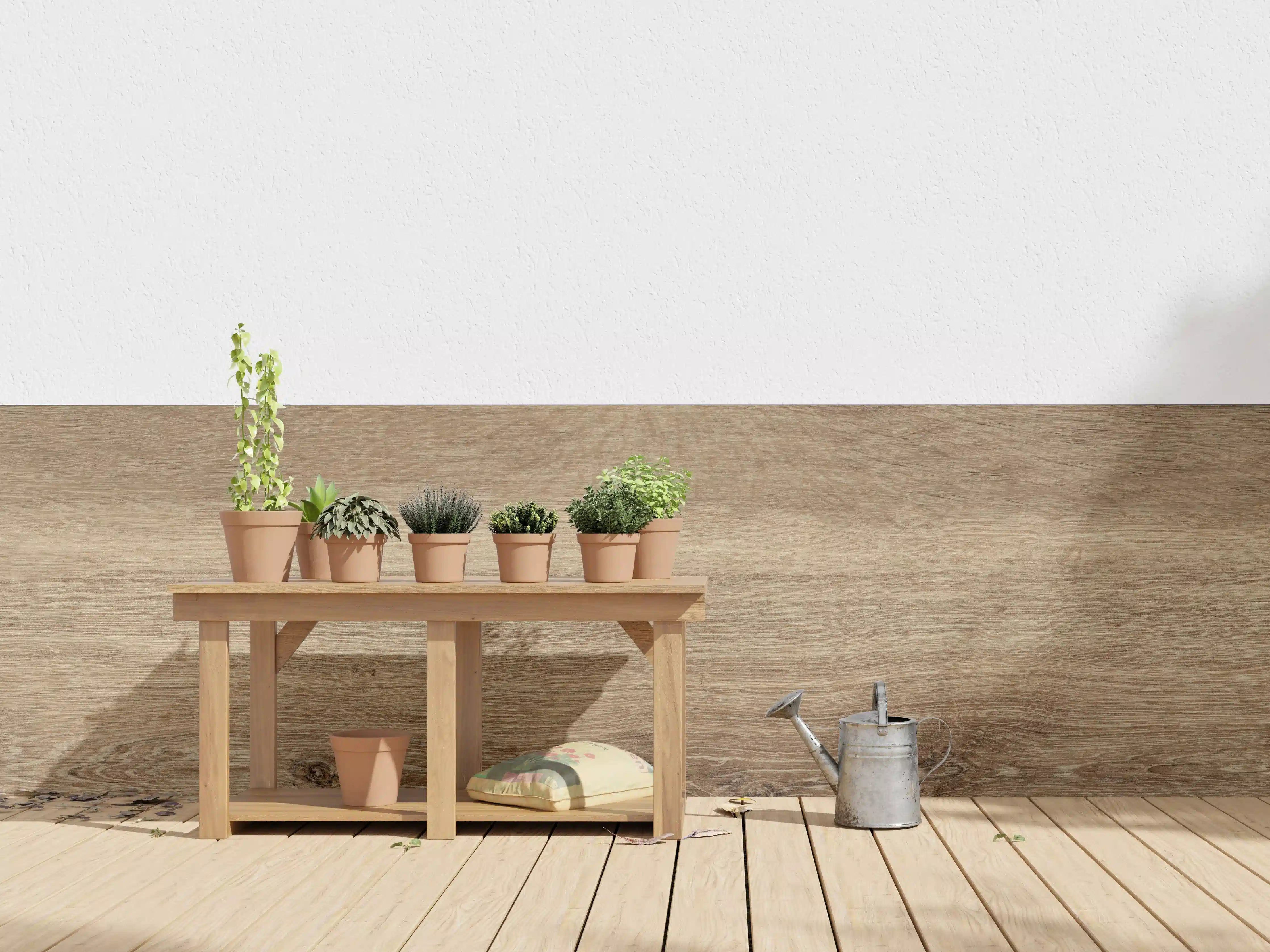 Wandverkleidung außen - Naturbraune Altholztextur 2