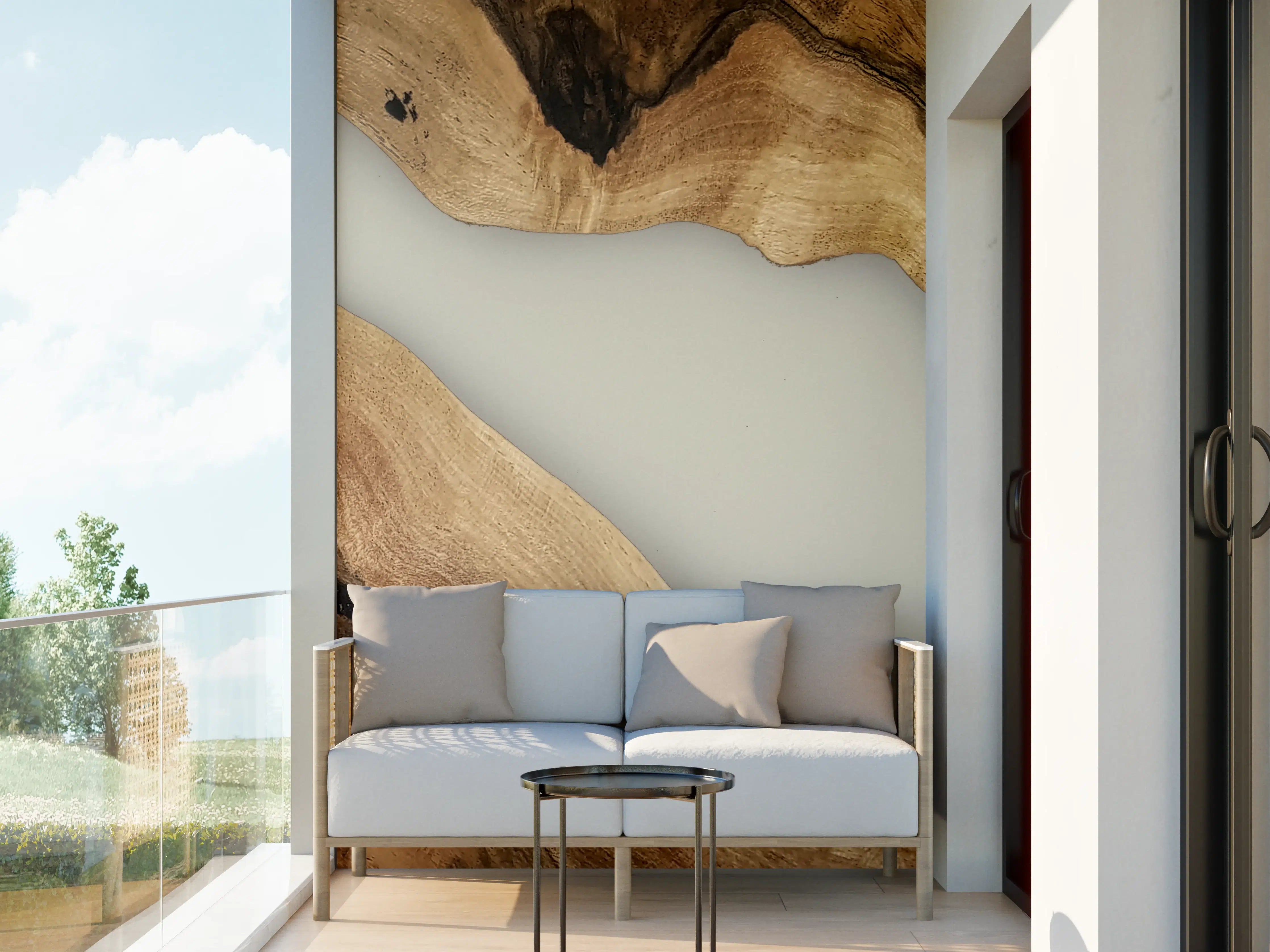 Wandverkleidung außen - Naturholz mit warmer Maserung
