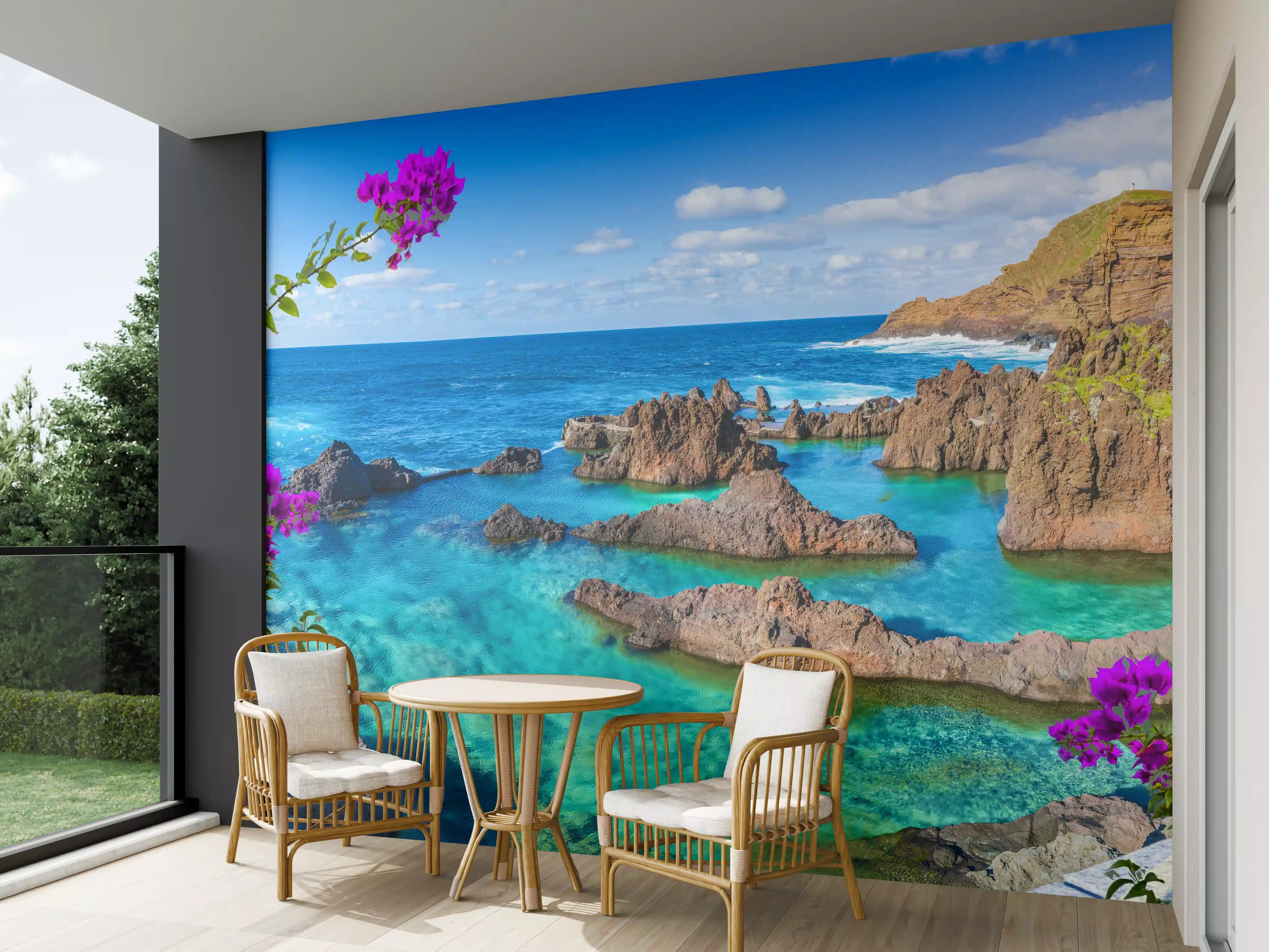 Wandverkleidung außen - Naturpool in Porto Moniz