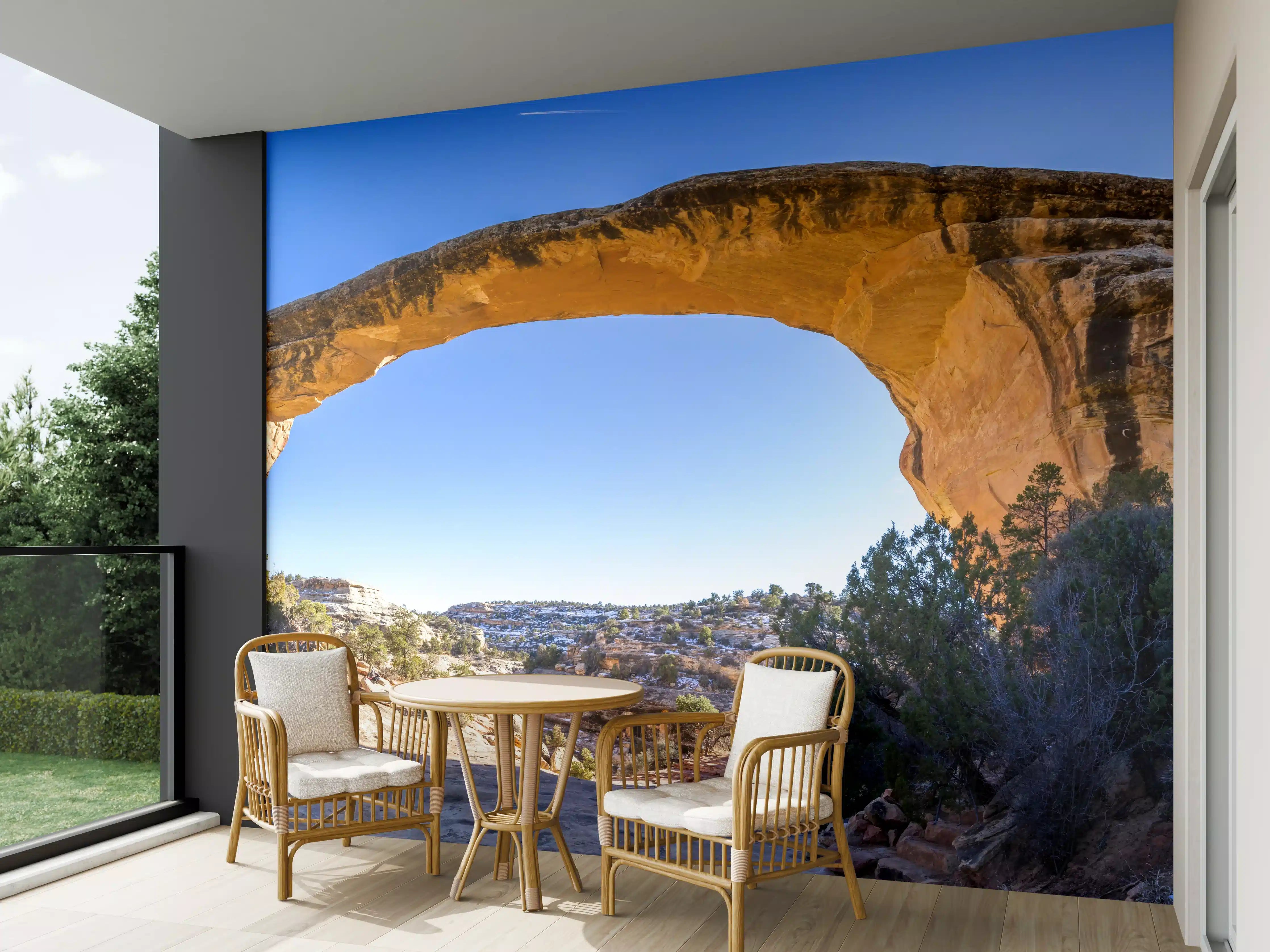 Wandverkleidung außen - Owachomo Naturbrücke Panorama