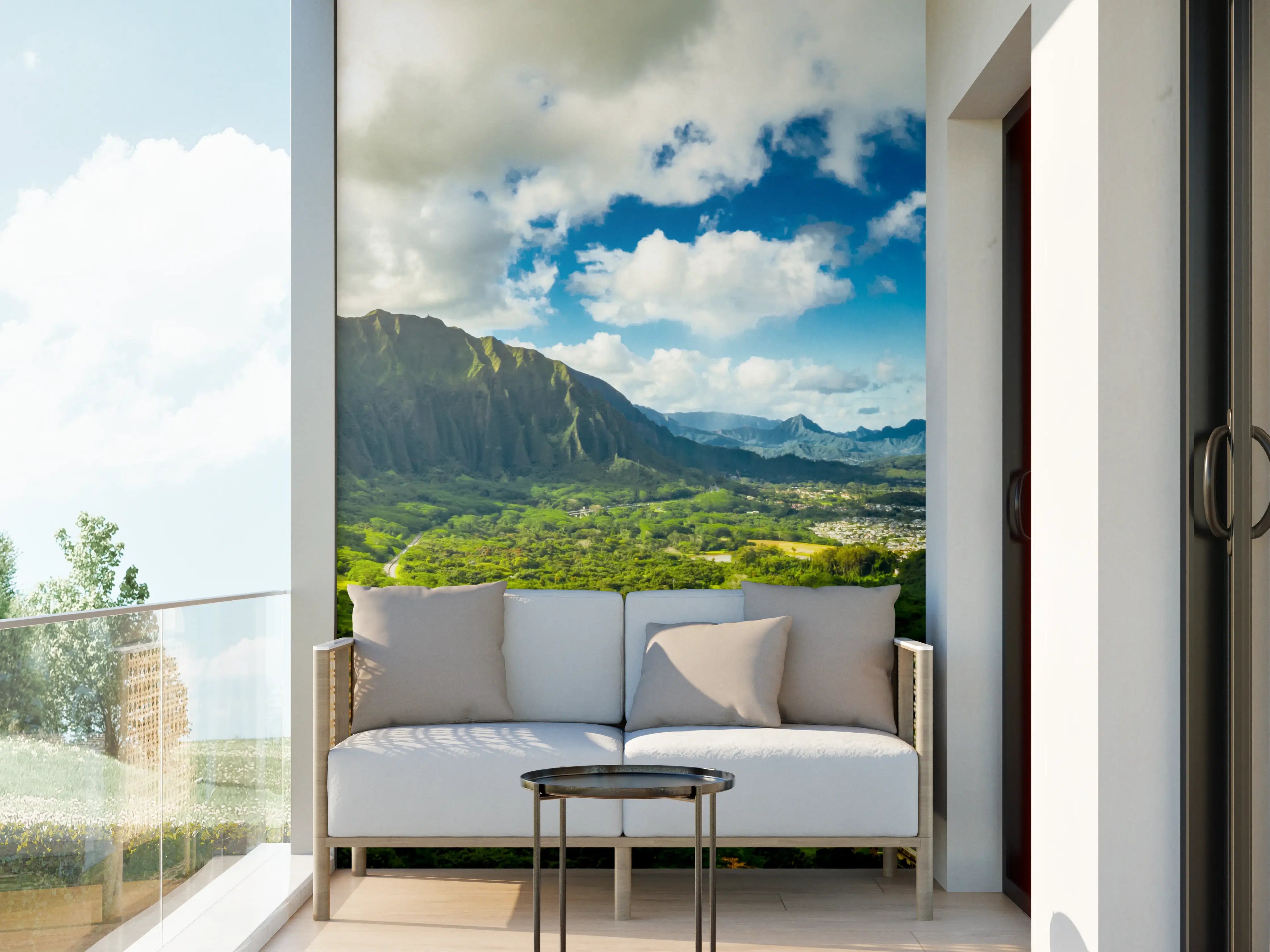 Wandverkleidung außen - Pali Lookout Klippen in Hawaii