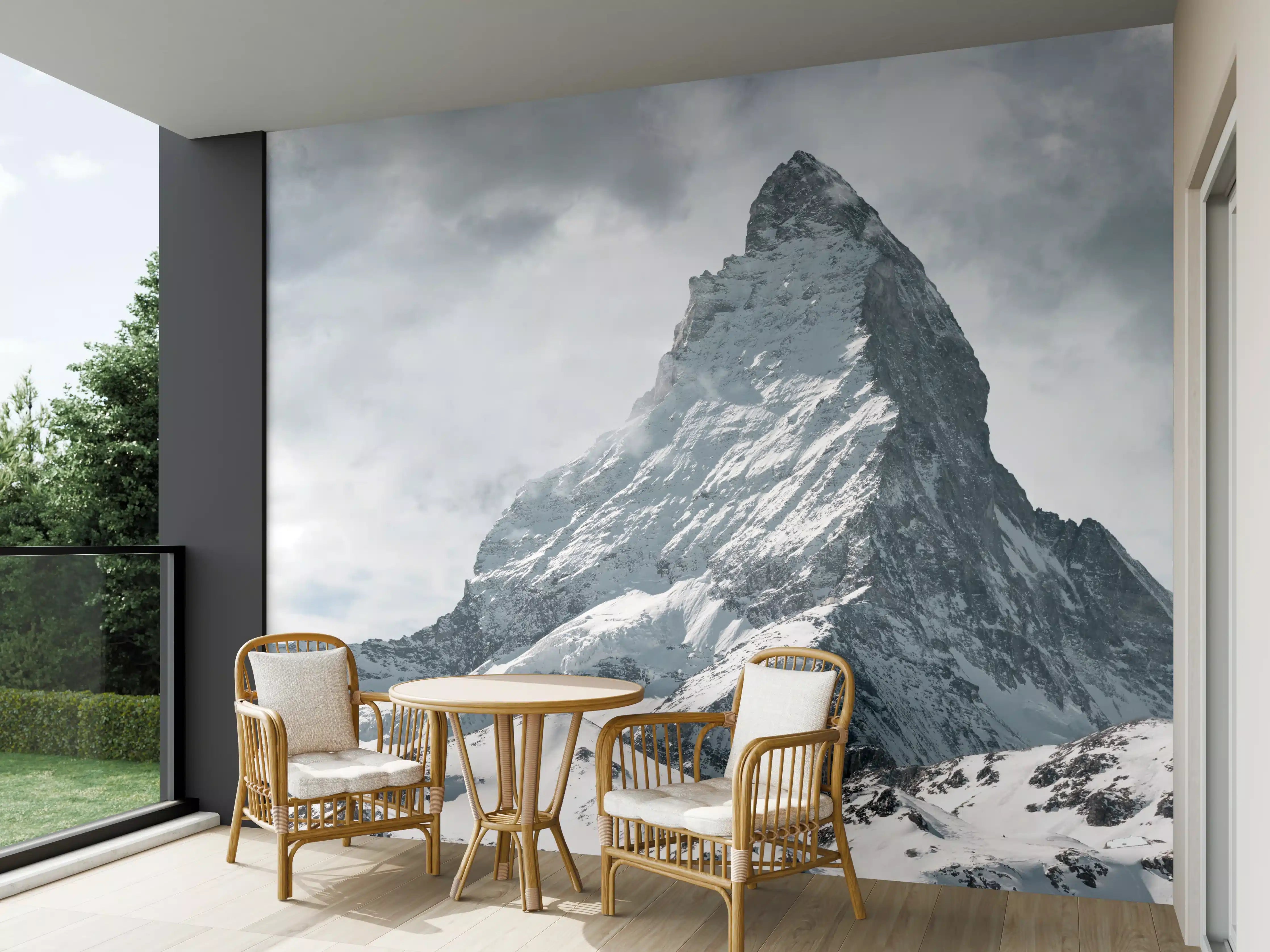 Wandverkleidung außen - Panorama - Majestätischer Matterhorn - Alpen