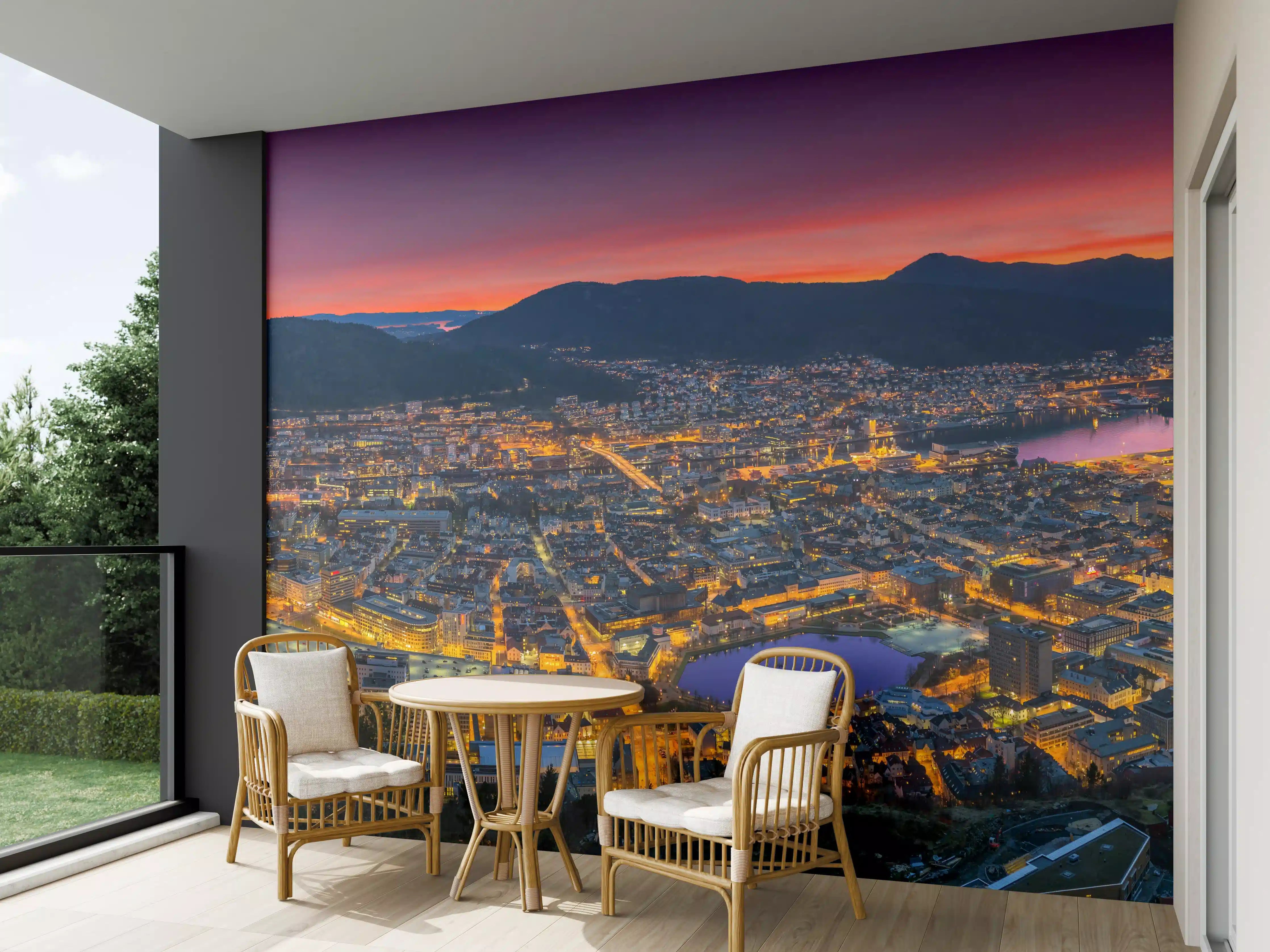 Wandverkleidung außen - Panorama Floyen - Norwegen