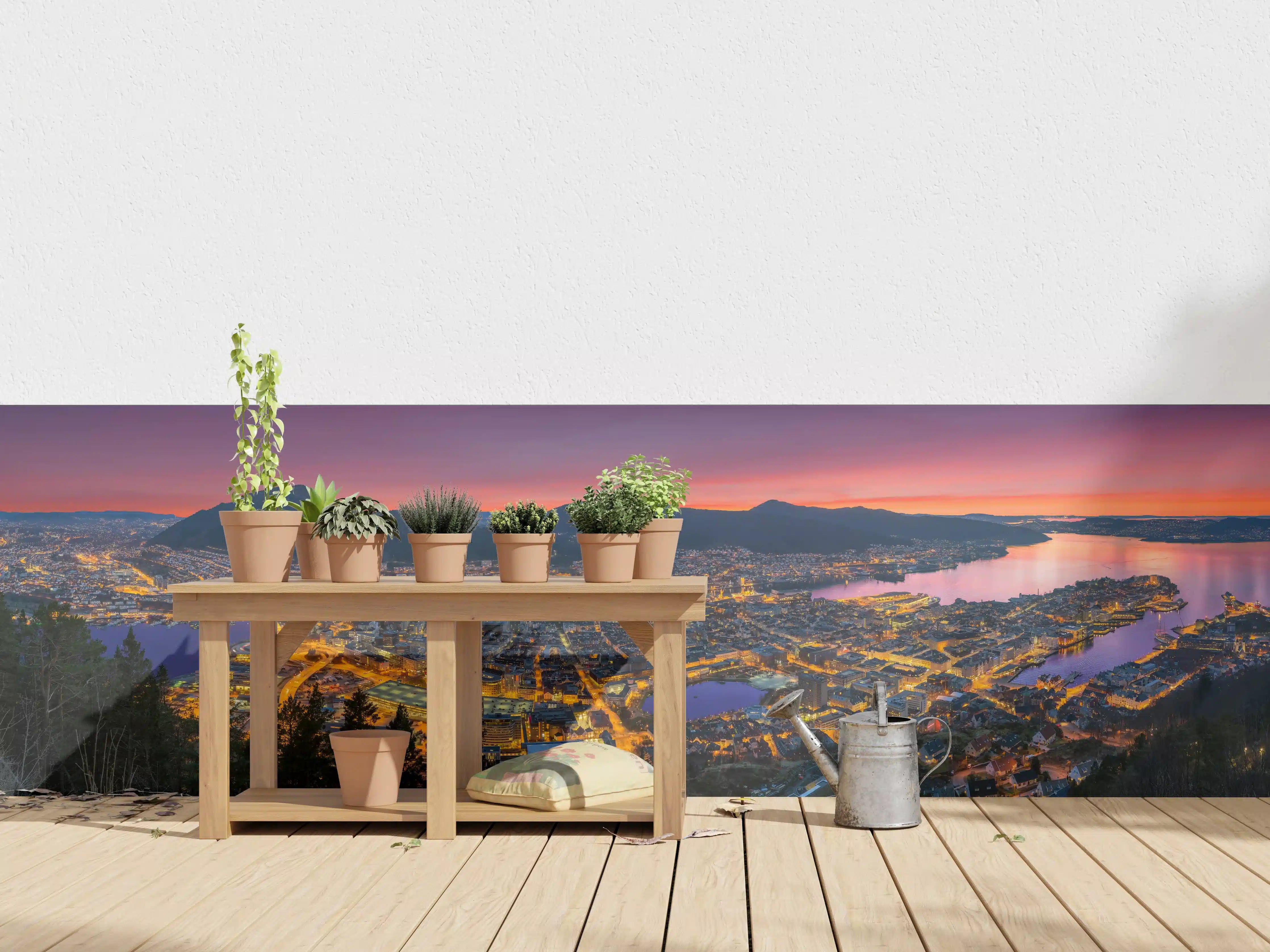Wandverkleidung außen - Panorama Floyen - Norwegen