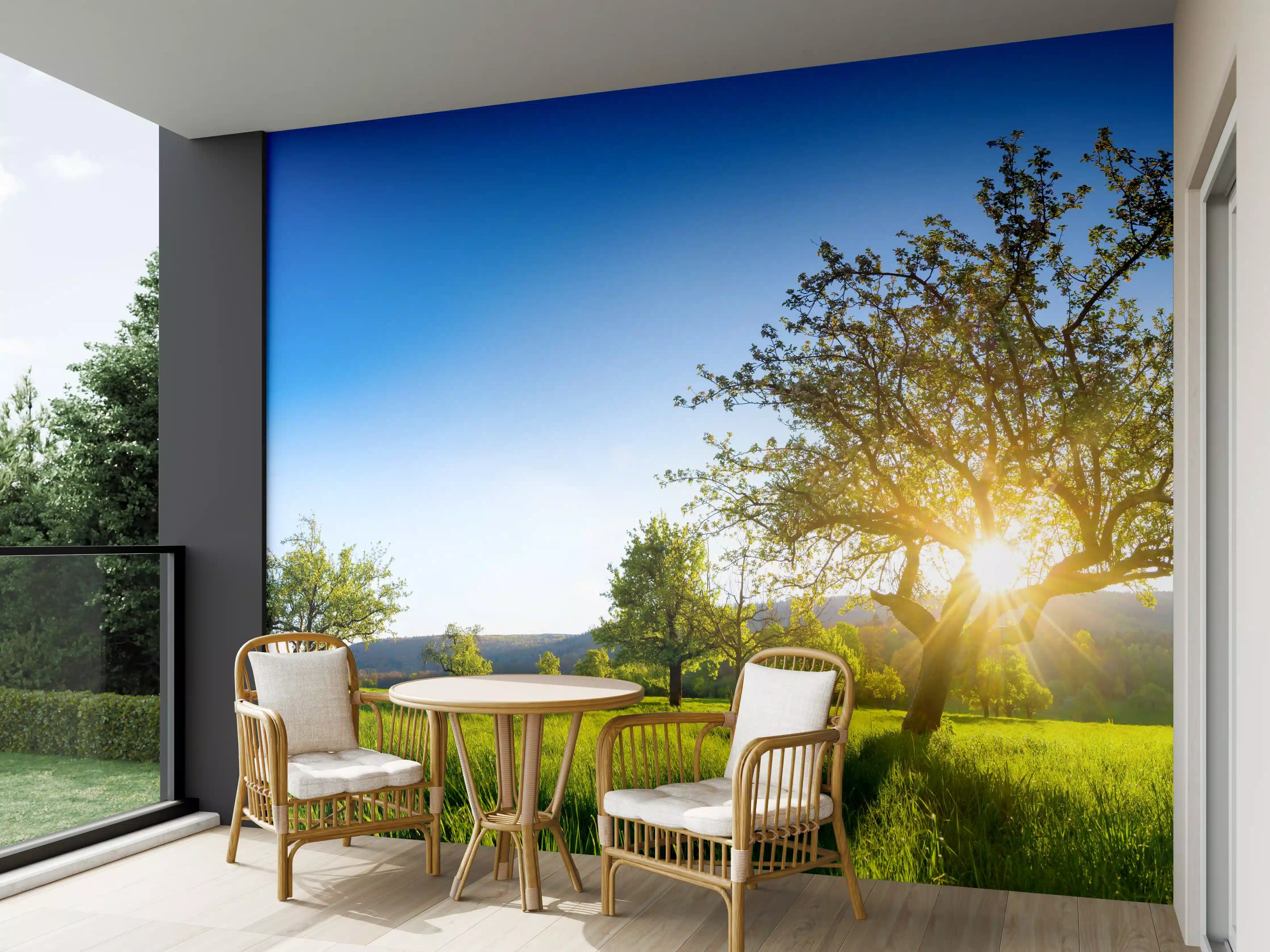 Wandverkleidung außen - Panorama Ländliche Idylle