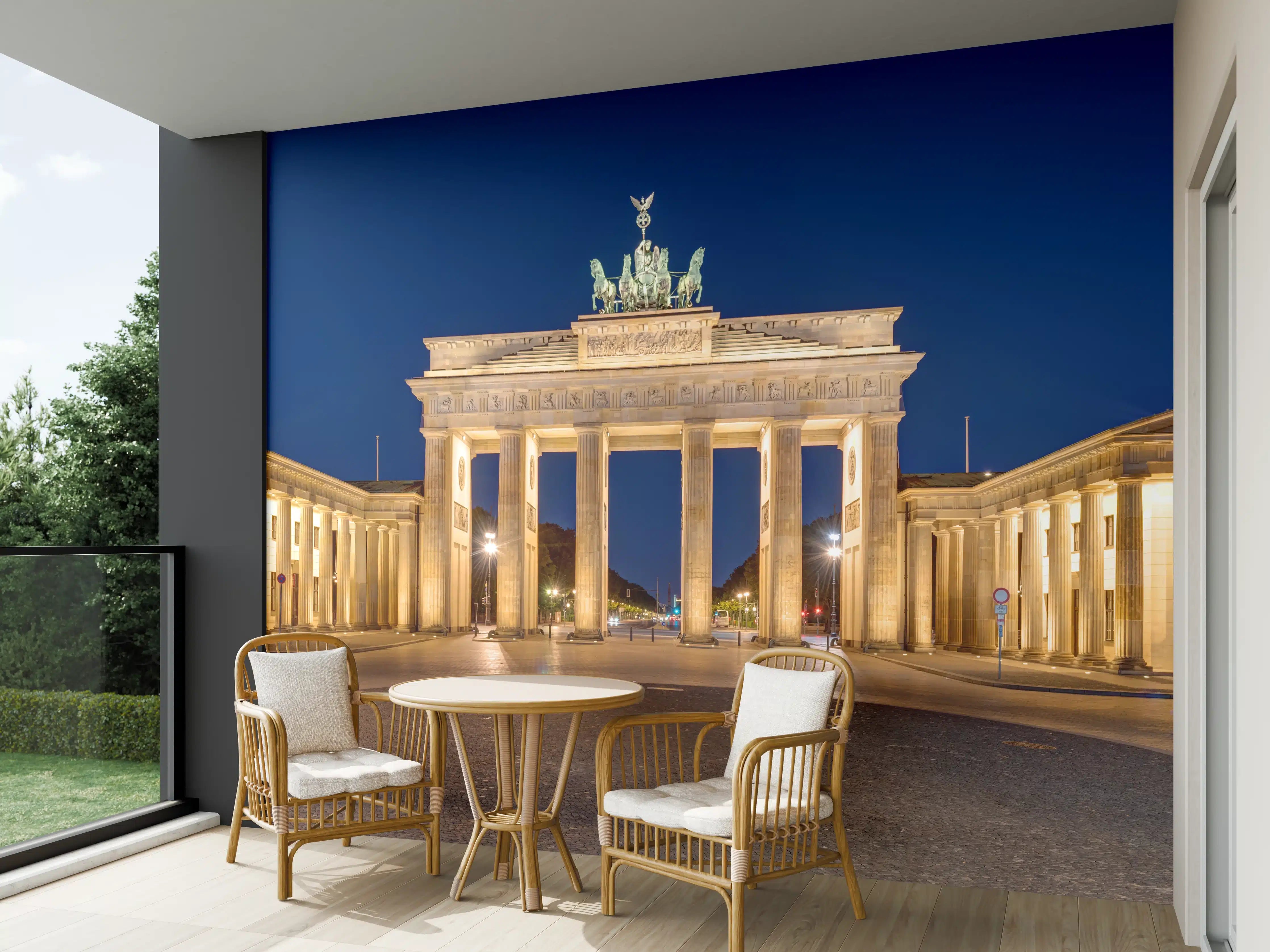 Wandverkleidung außen - Panorama des Brandenburger Tor