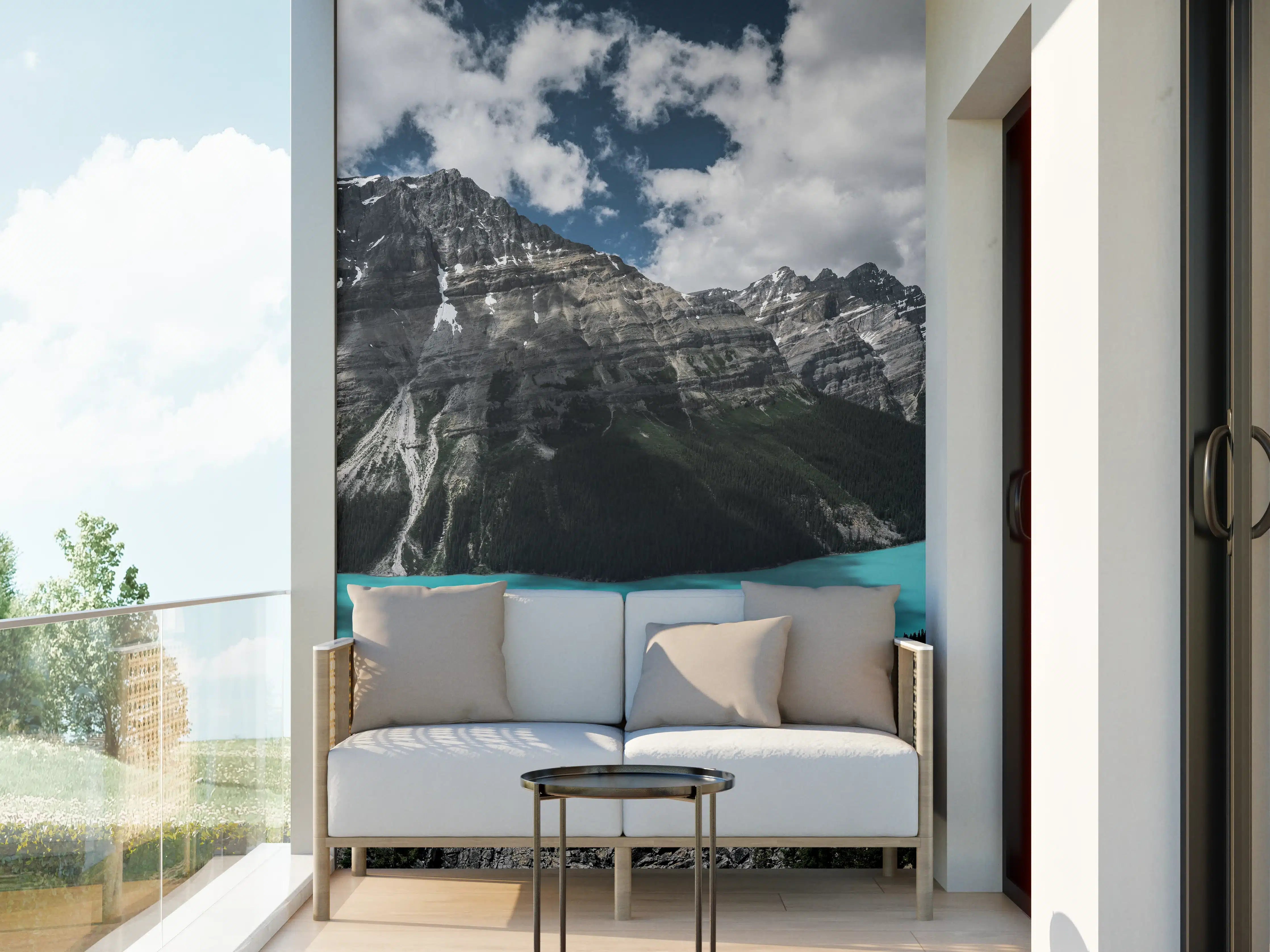 Wandverkleidung außen - Panorama von Banff National Park (Kanada)