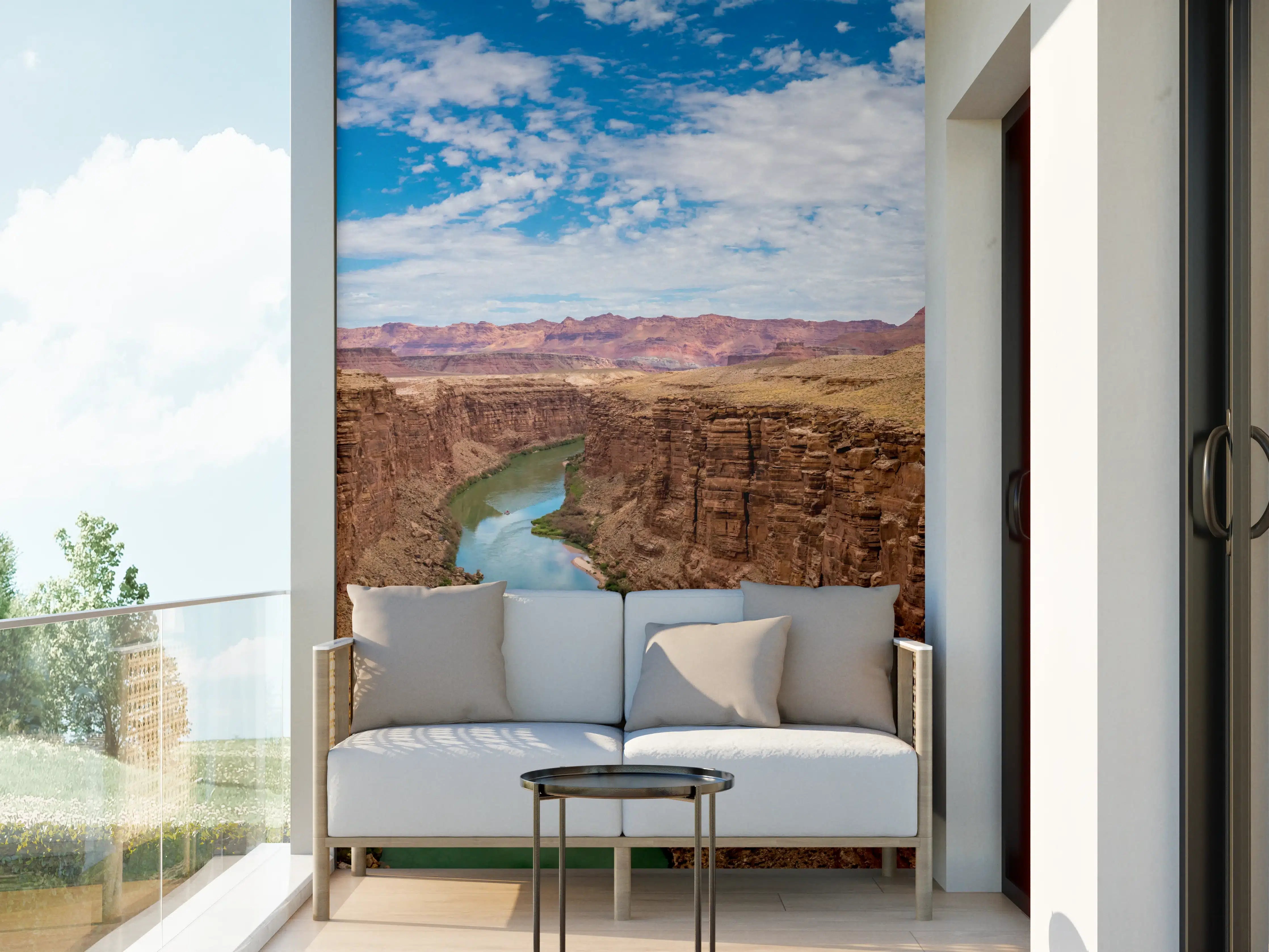 Wandverkleidung außen - Panoramablick auf Colorado River - USA