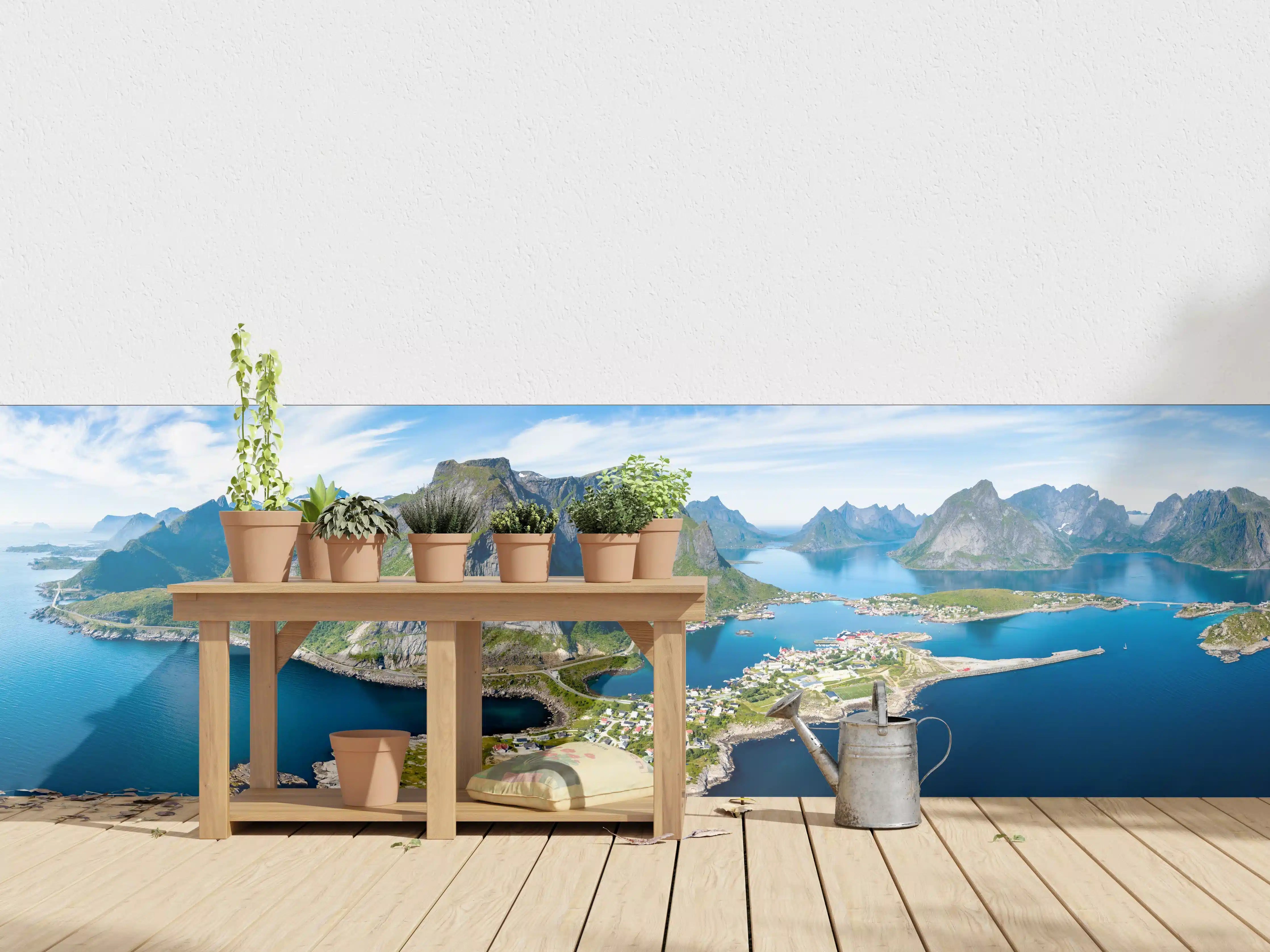 Wandverkleidung außen - Panoramablick auf Reine