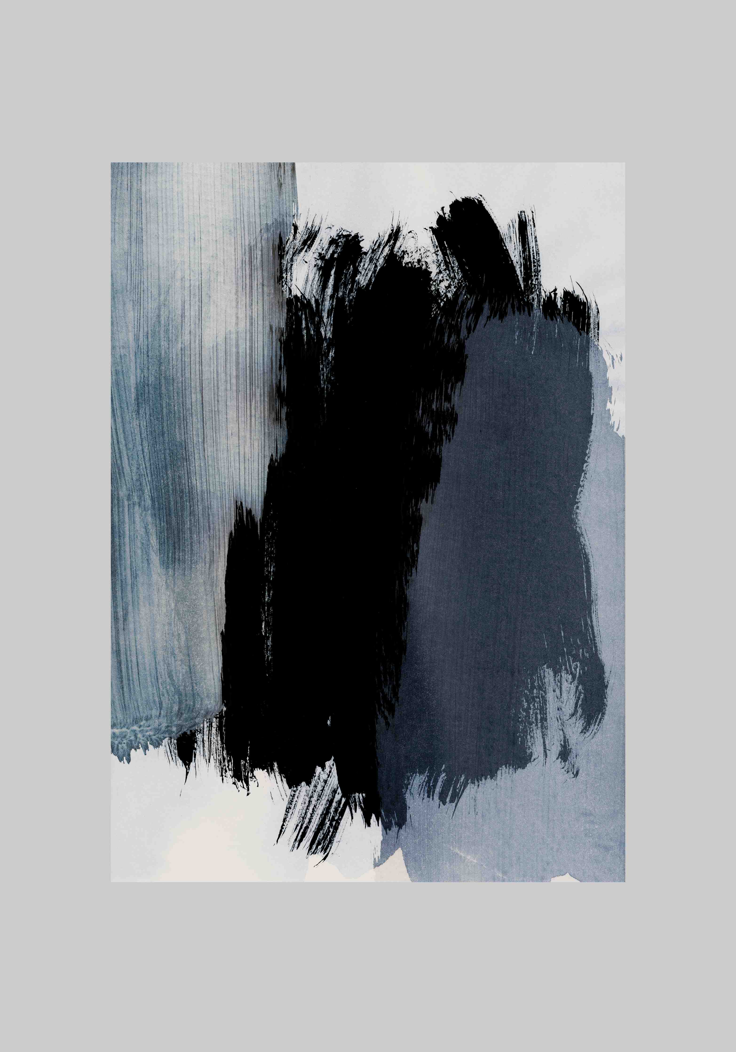 Wandverkleidung außen-Pastell-Blaugraue Abstraktion