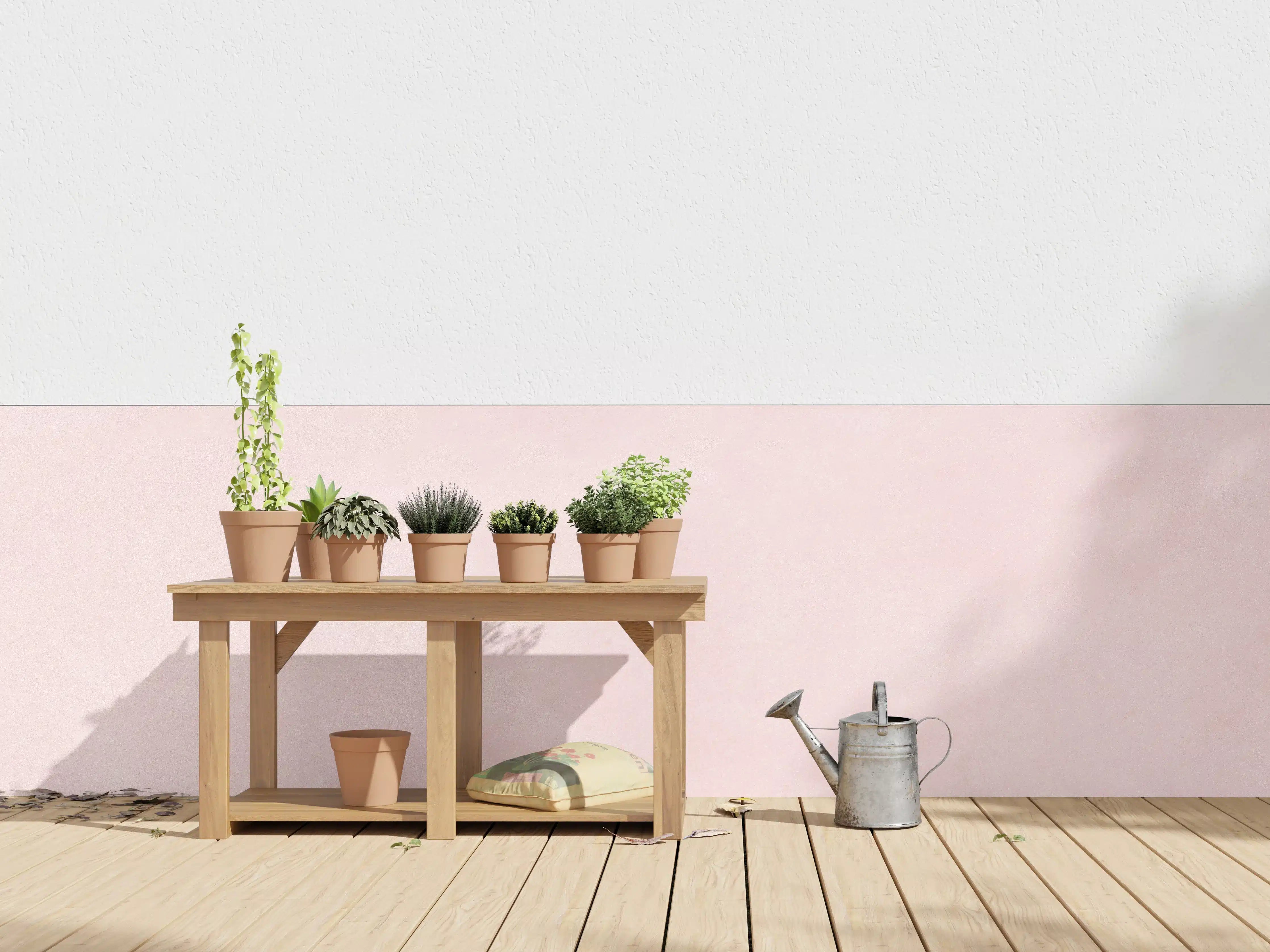 Wandverkleidung außen - Pinke Wandtextur
