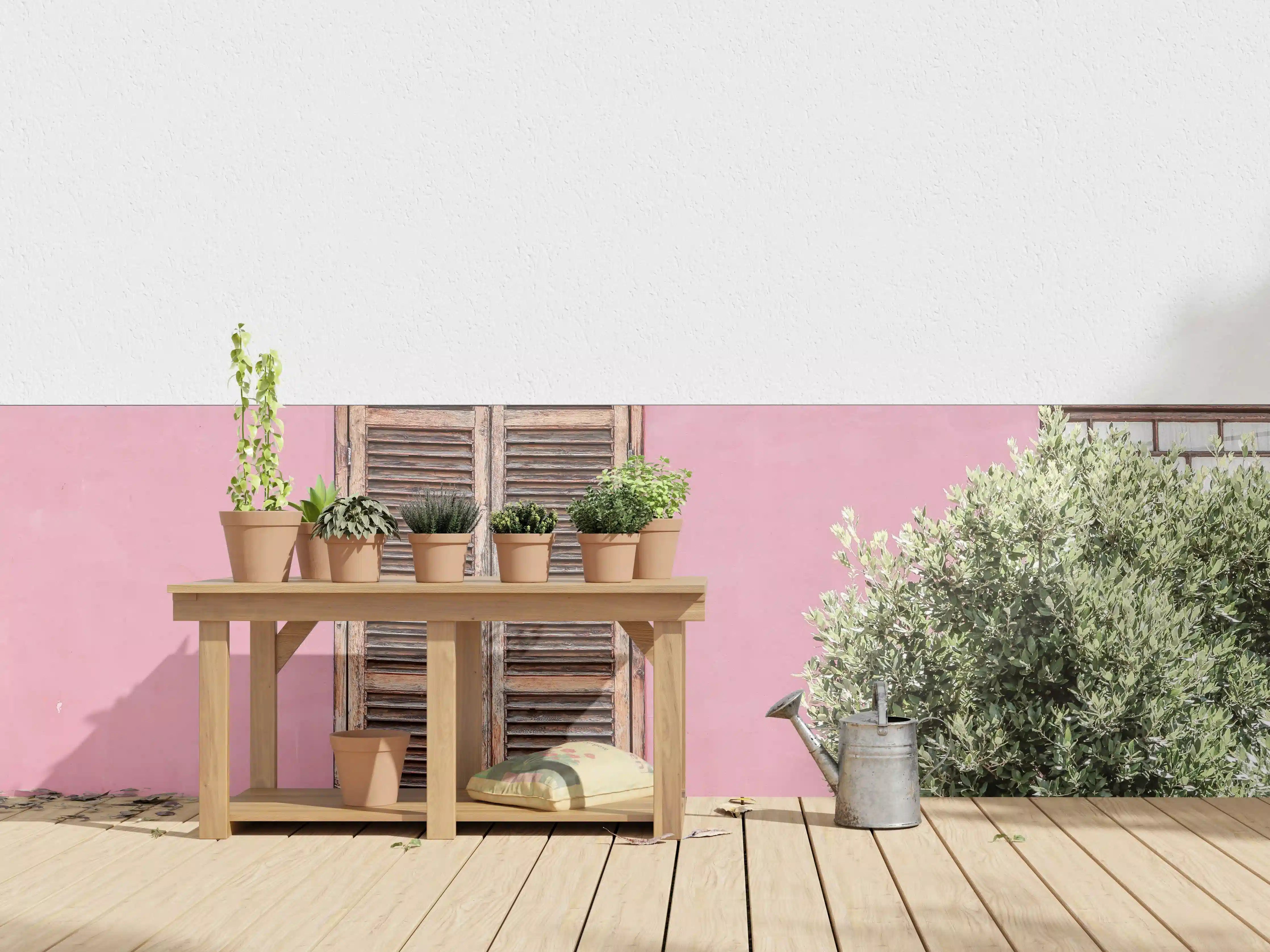 Wandverkleidung außen - Pinkfarbene Hausfassade Urban