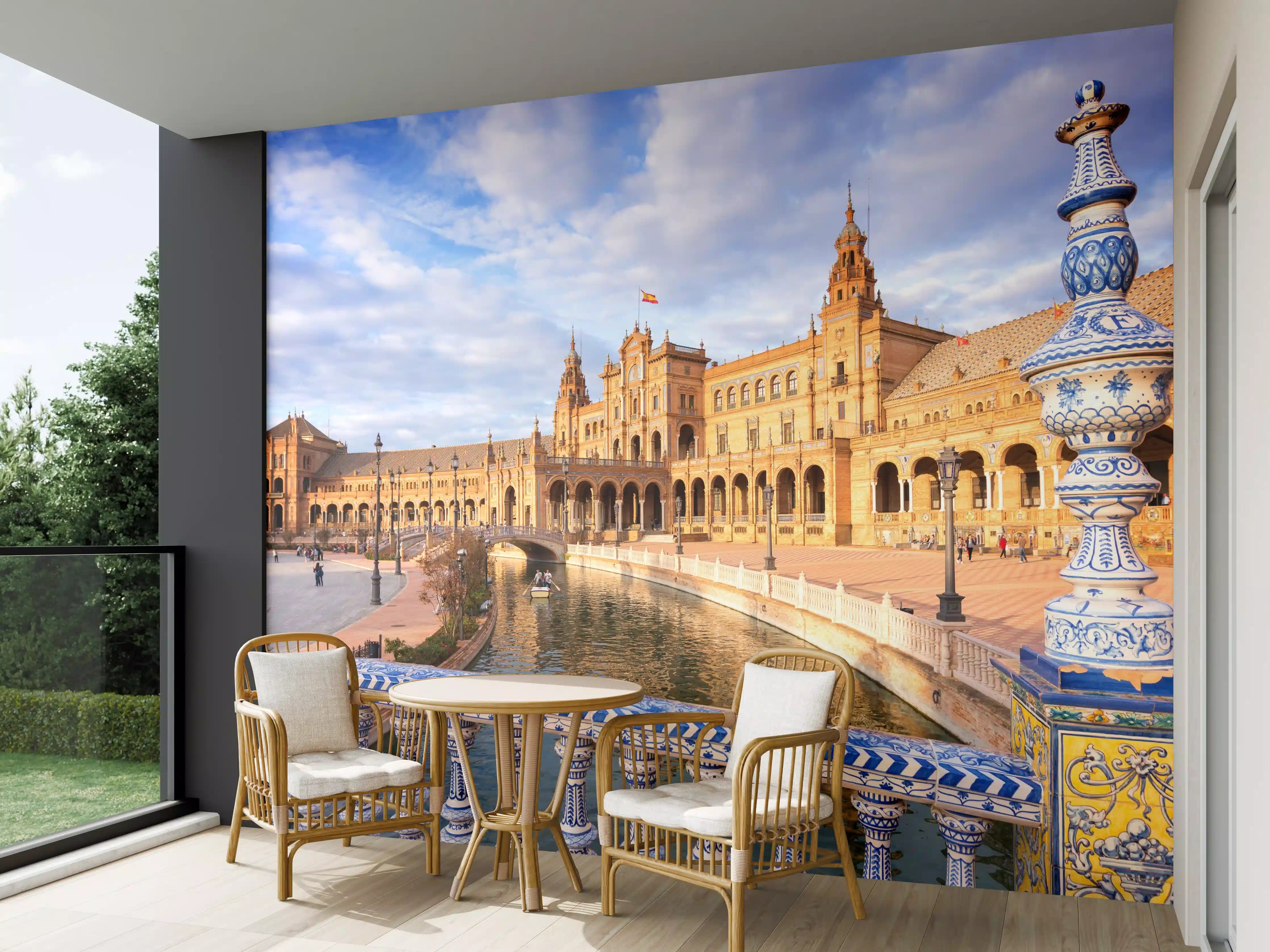 Wandverkleidung außen - Plaza de Espana in Sevilla
