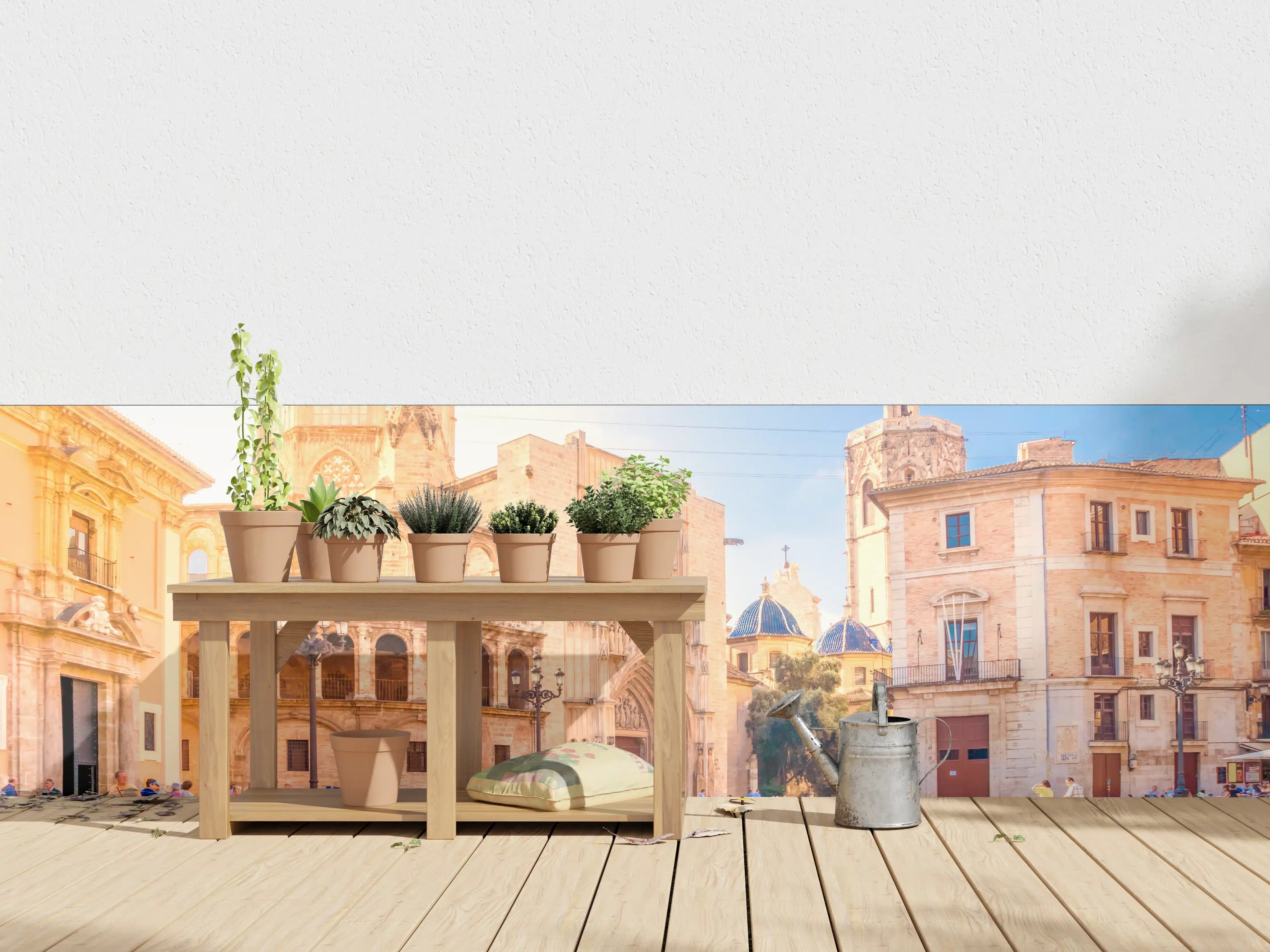 Wandverkleidung außen - Plaza de la Virgen in Spanien
