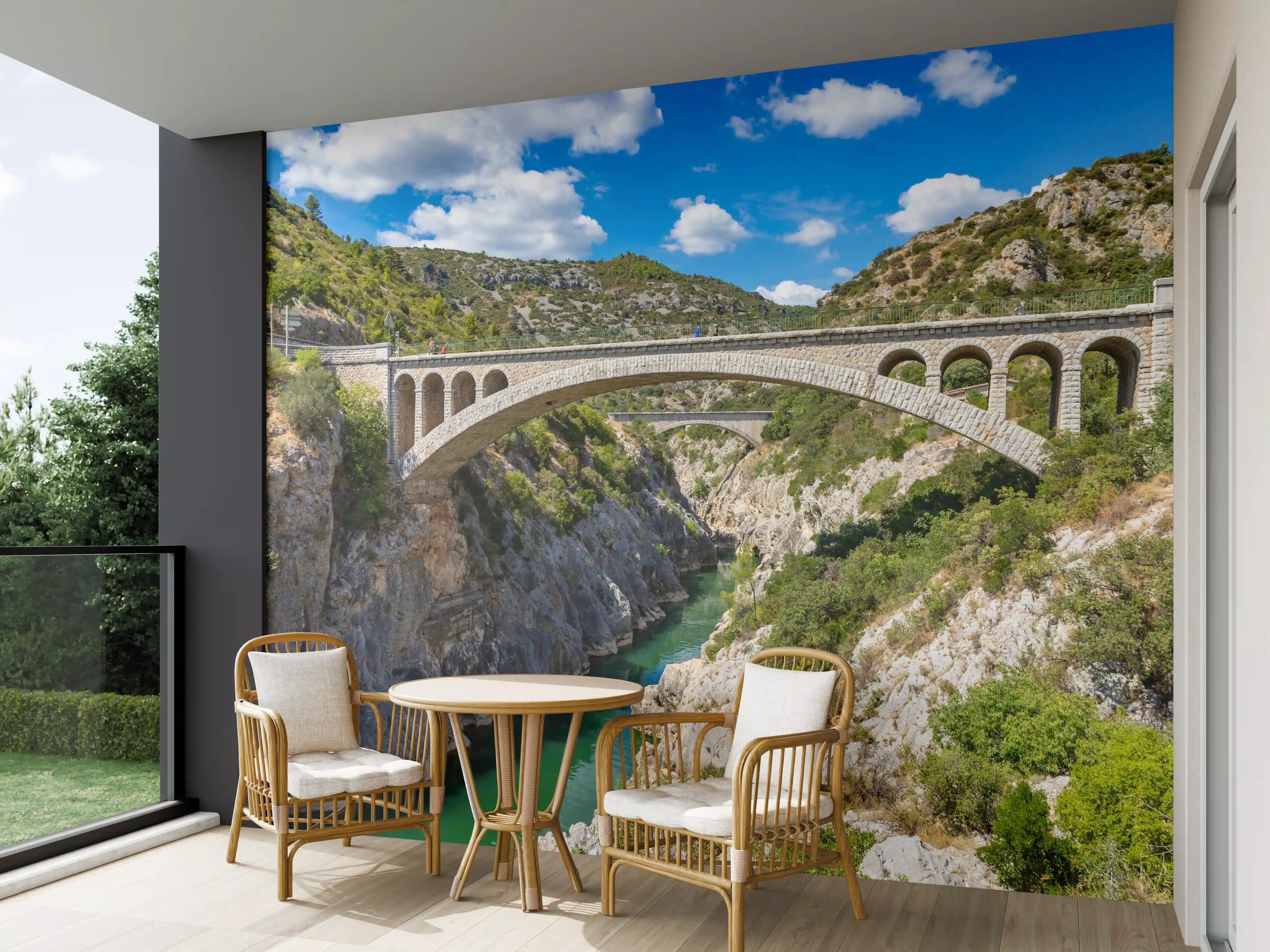 Wandverkleidung außen - Pont du Diable - Frankreich