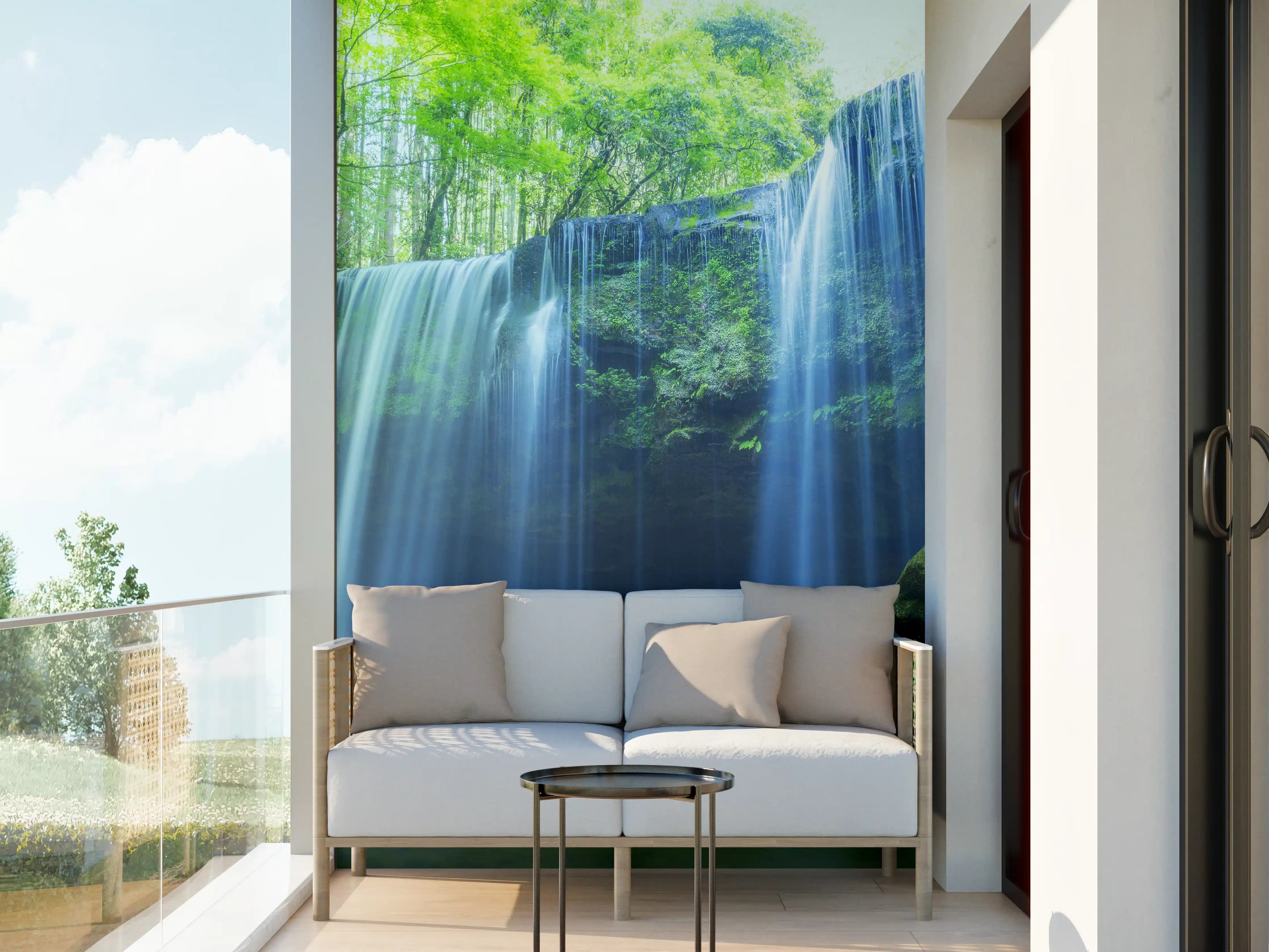 Wandverkleidung außen - Prächtiger Nabigataki-Wasserfall