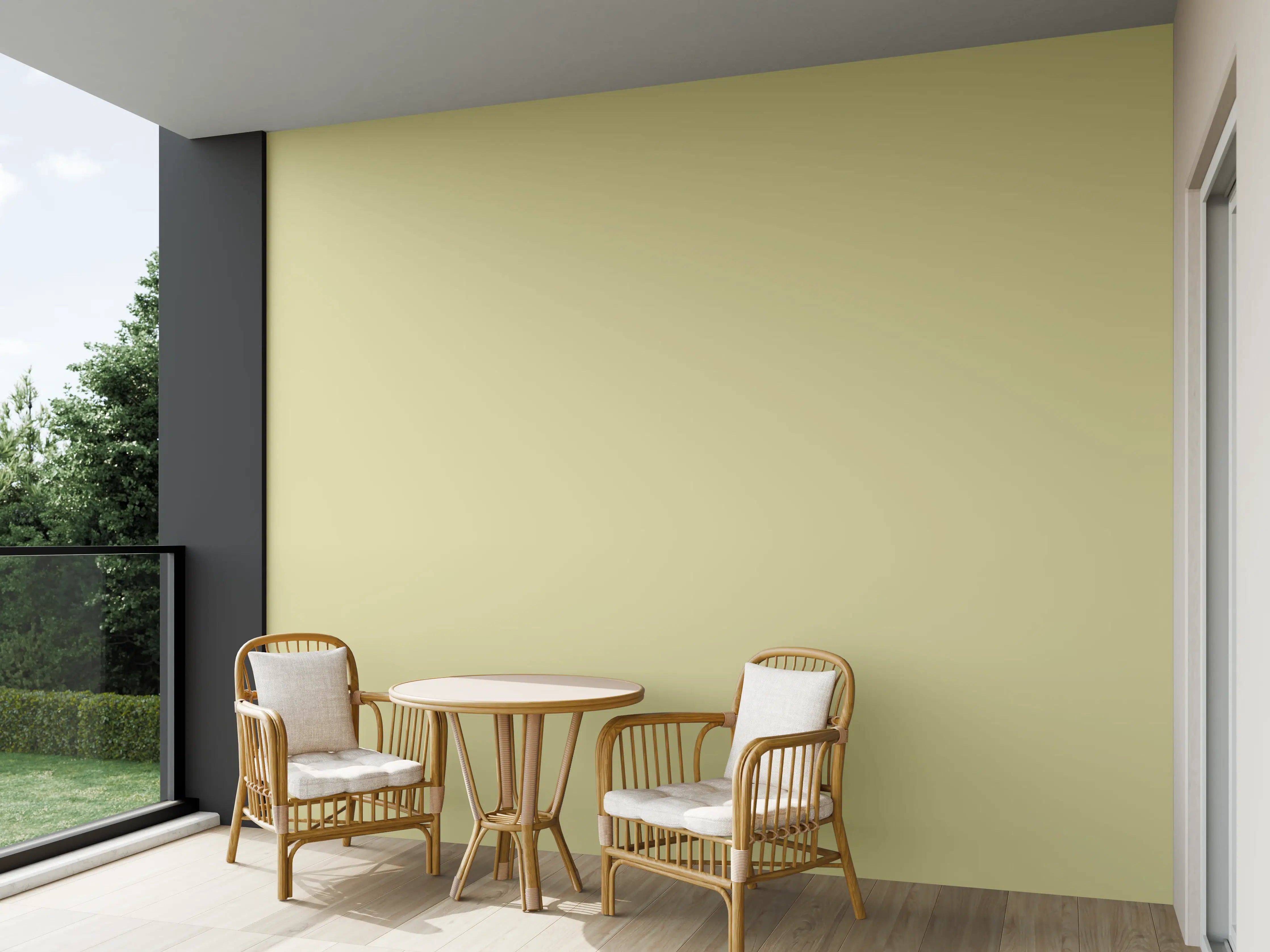 Wandverkleidung außen - RAL 1000 (Grünbeige)