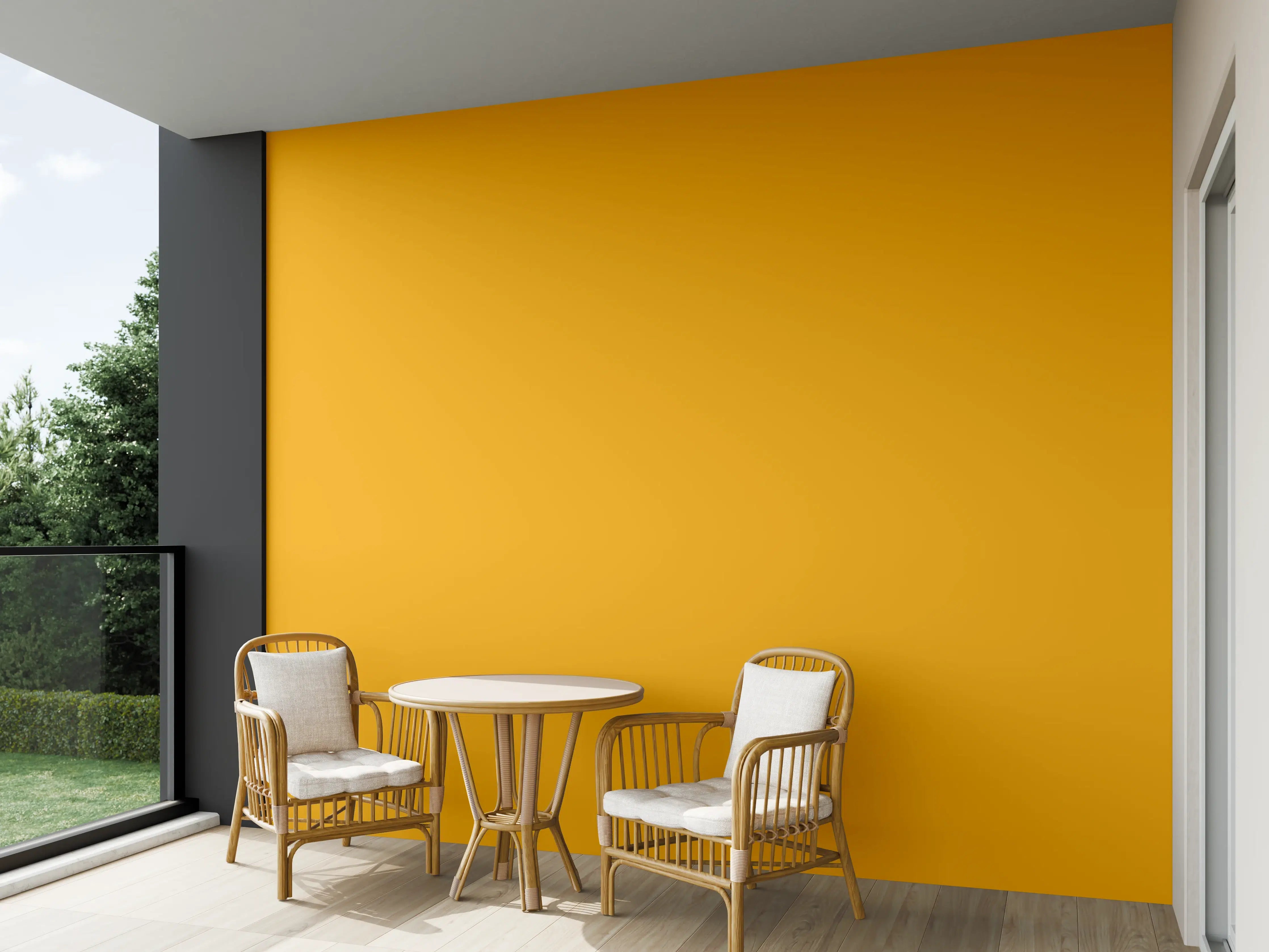 Wandverkleidung außen - RAL 1007 (Narzissengelb)