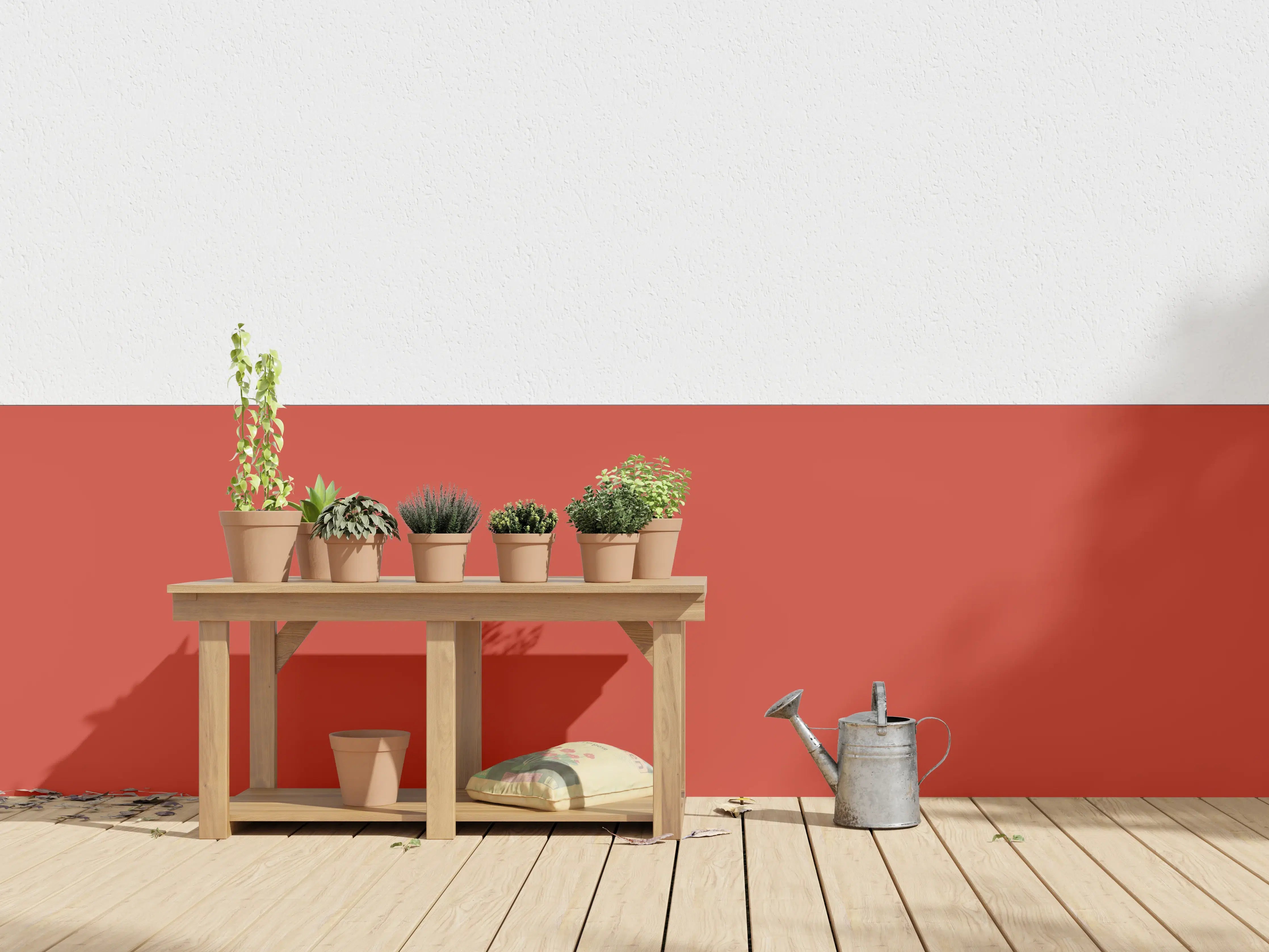 Wandverkleidung außen - RAL 2002 (Zinnoberrot)