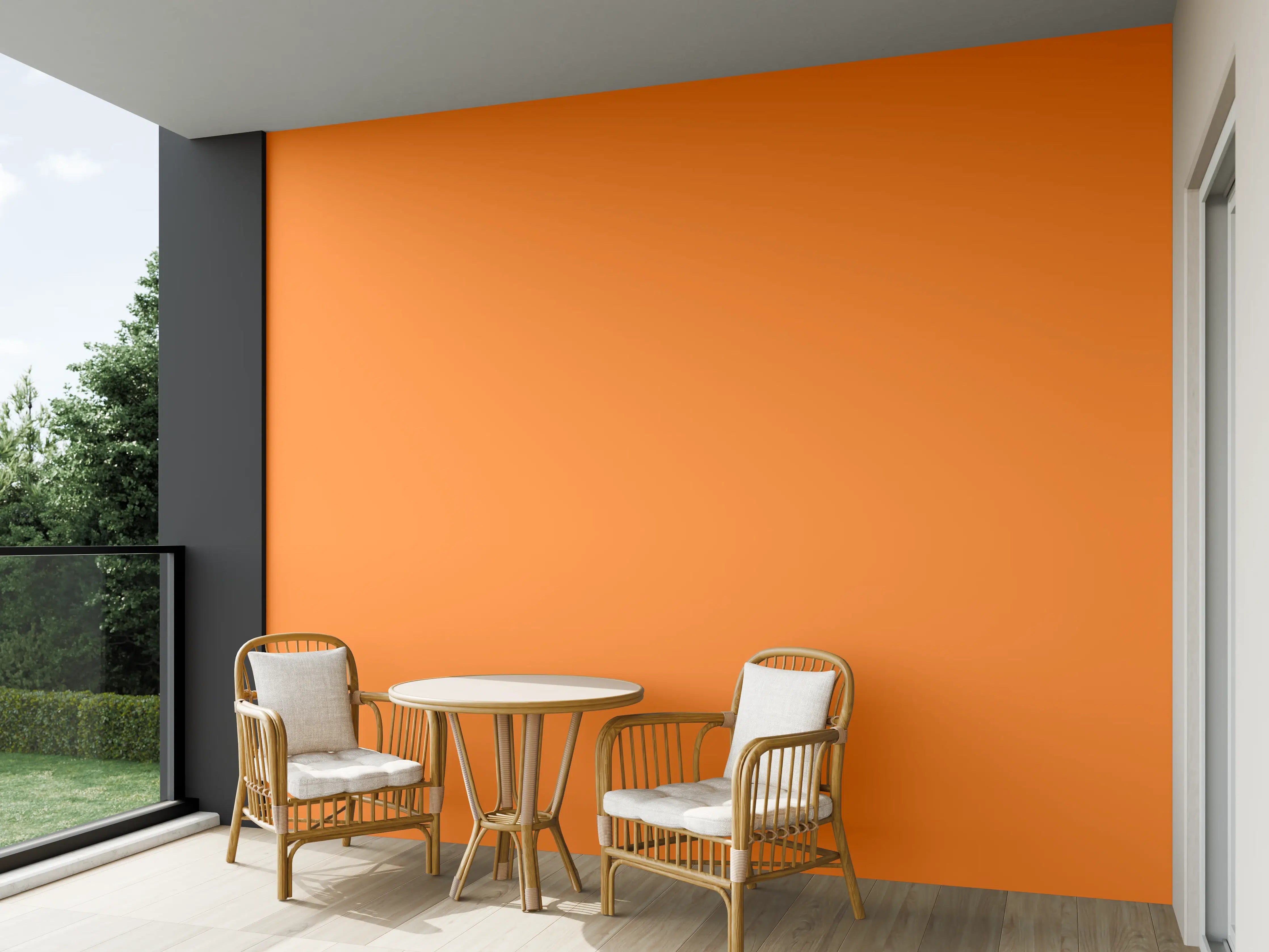 Wandverkleidung außen - RAL 2003 (Pastellorange)