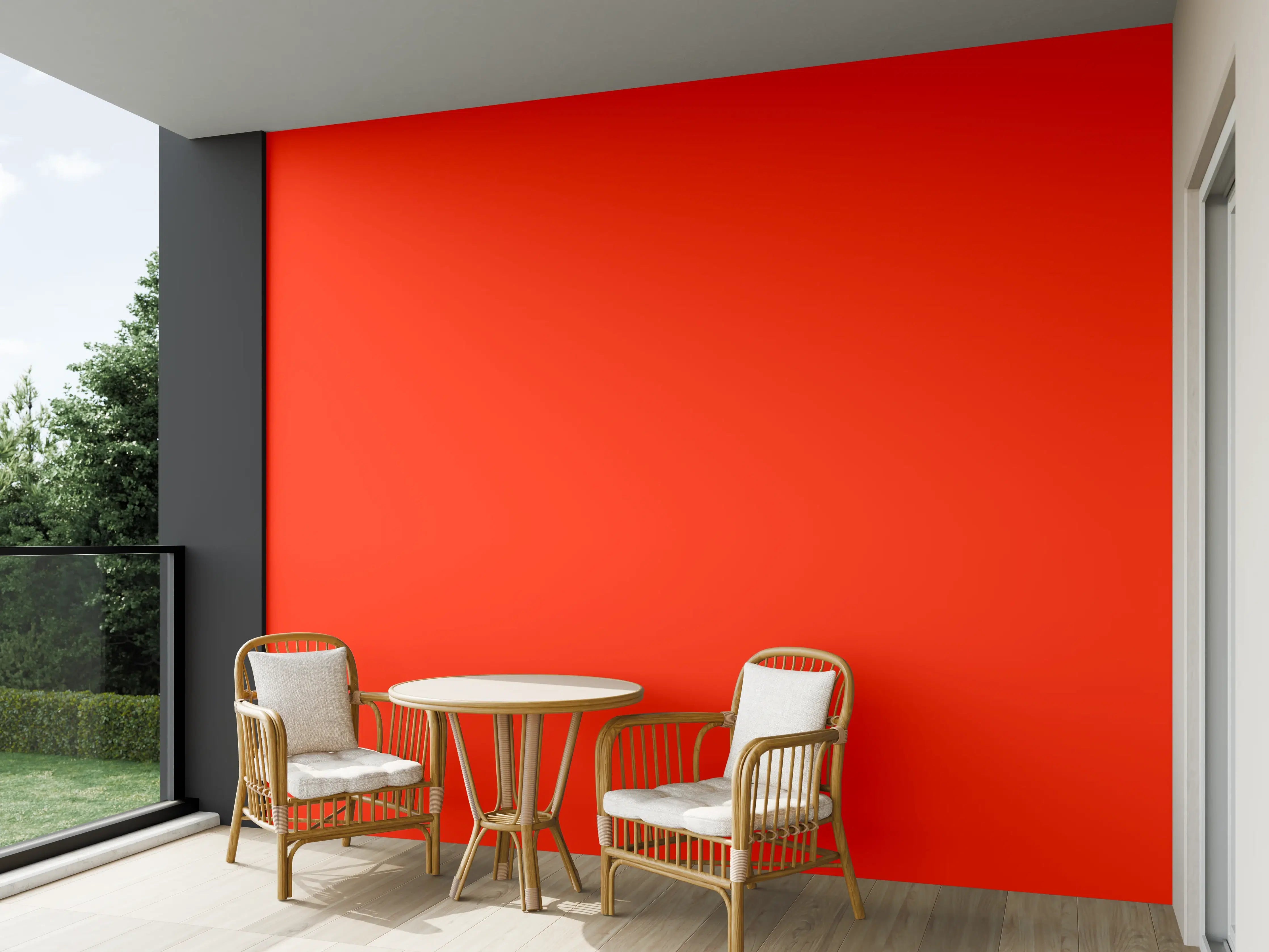 Wandverkleidung außen - RAL 2005 (Leuchtendes Orange)