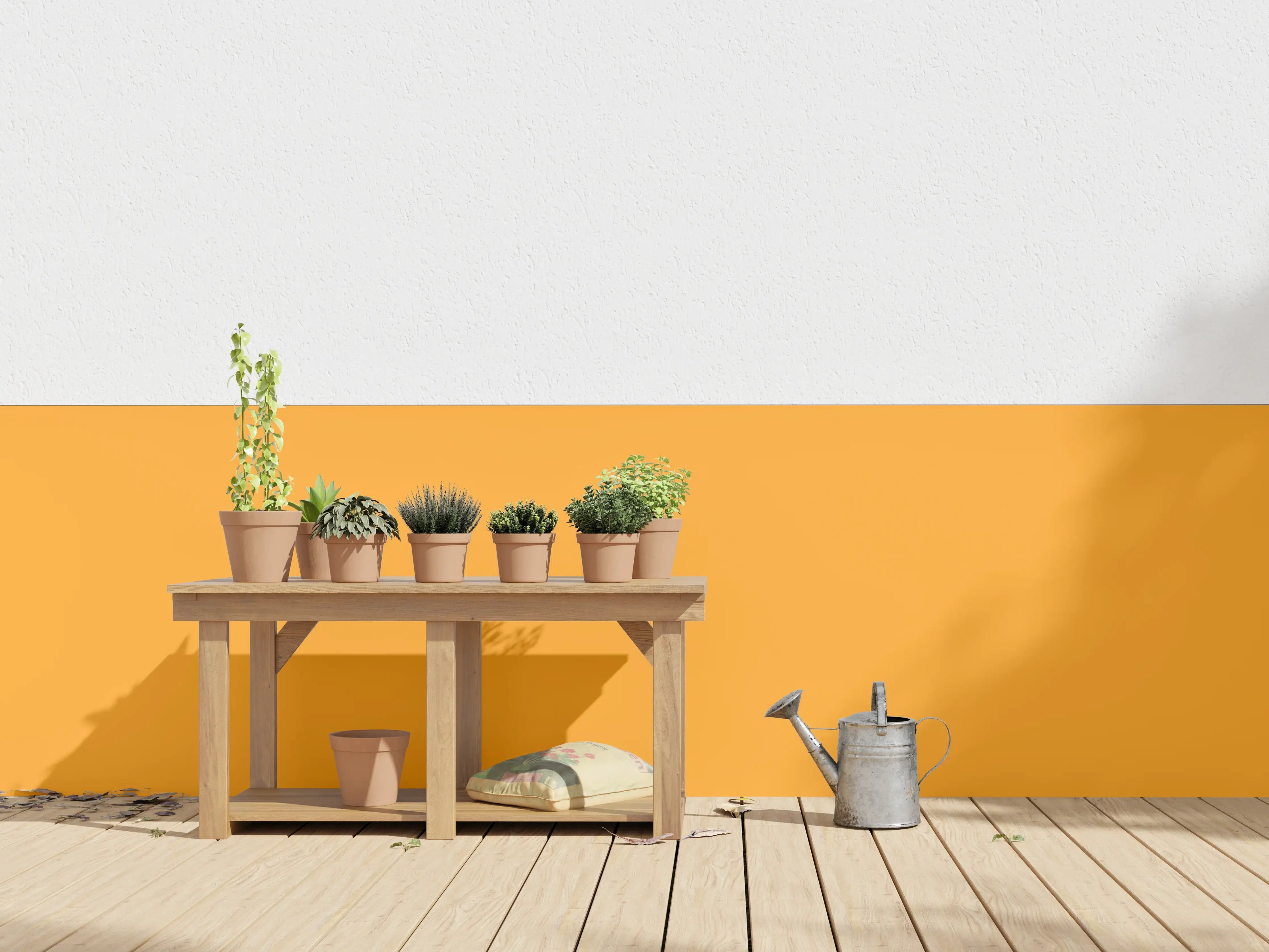 Wandverkleidung außen - RAL 2007 (Leuchtendes Hellorange)