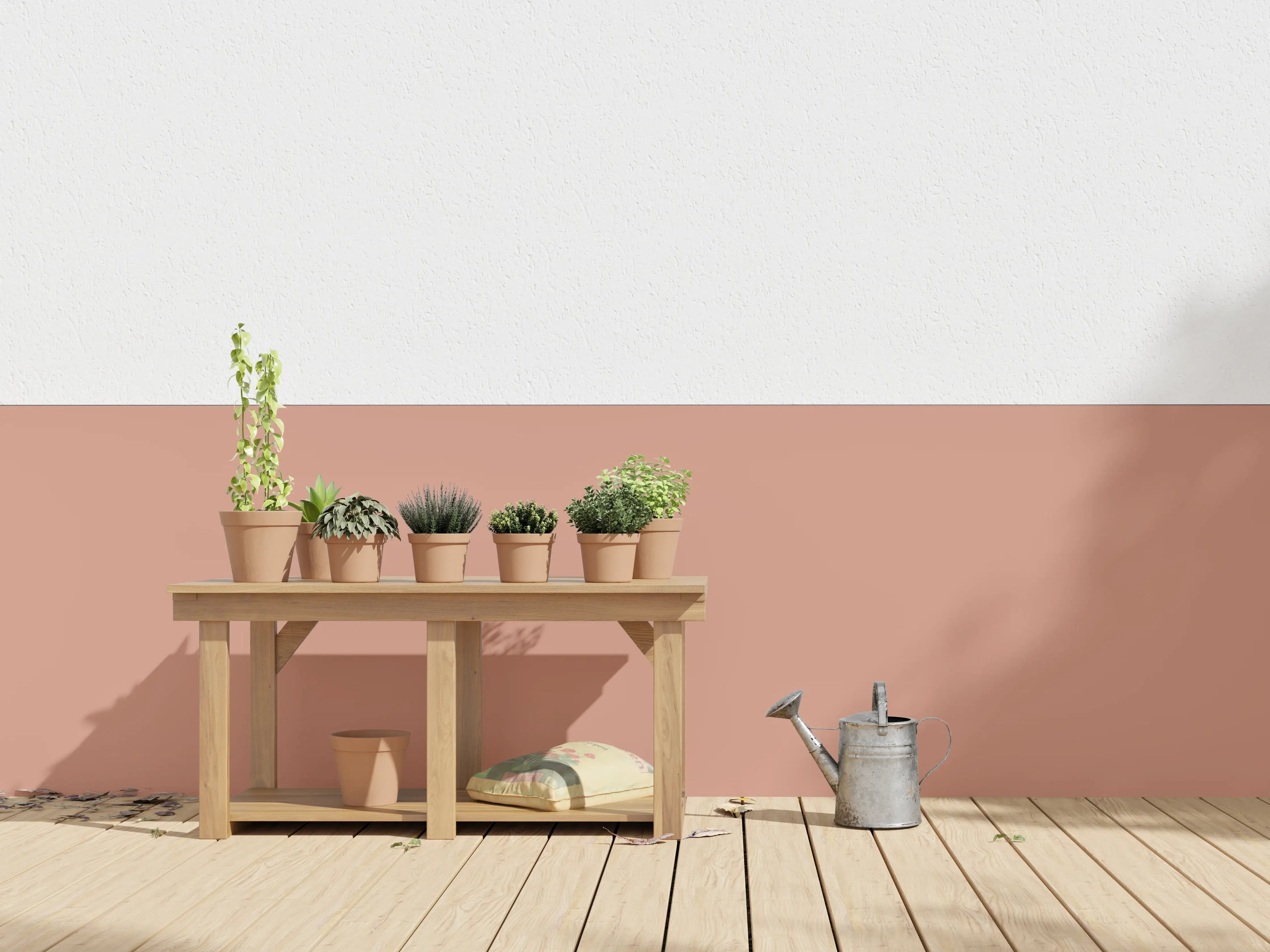Wandverkleidung außen - RAL 3012 (Beige-Rot)
