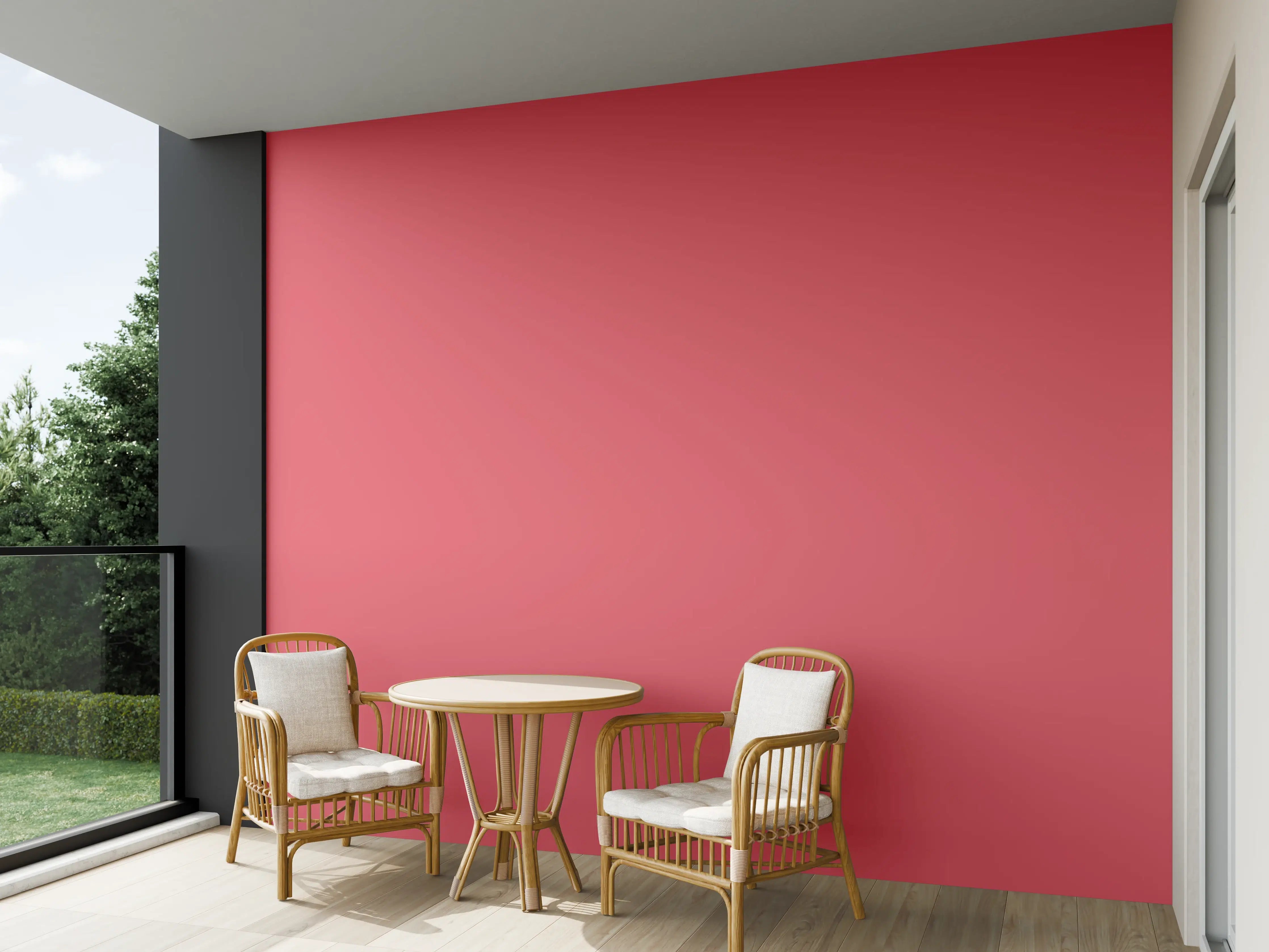 Wandverkleidung außen - RAL 3017 (Rosa)