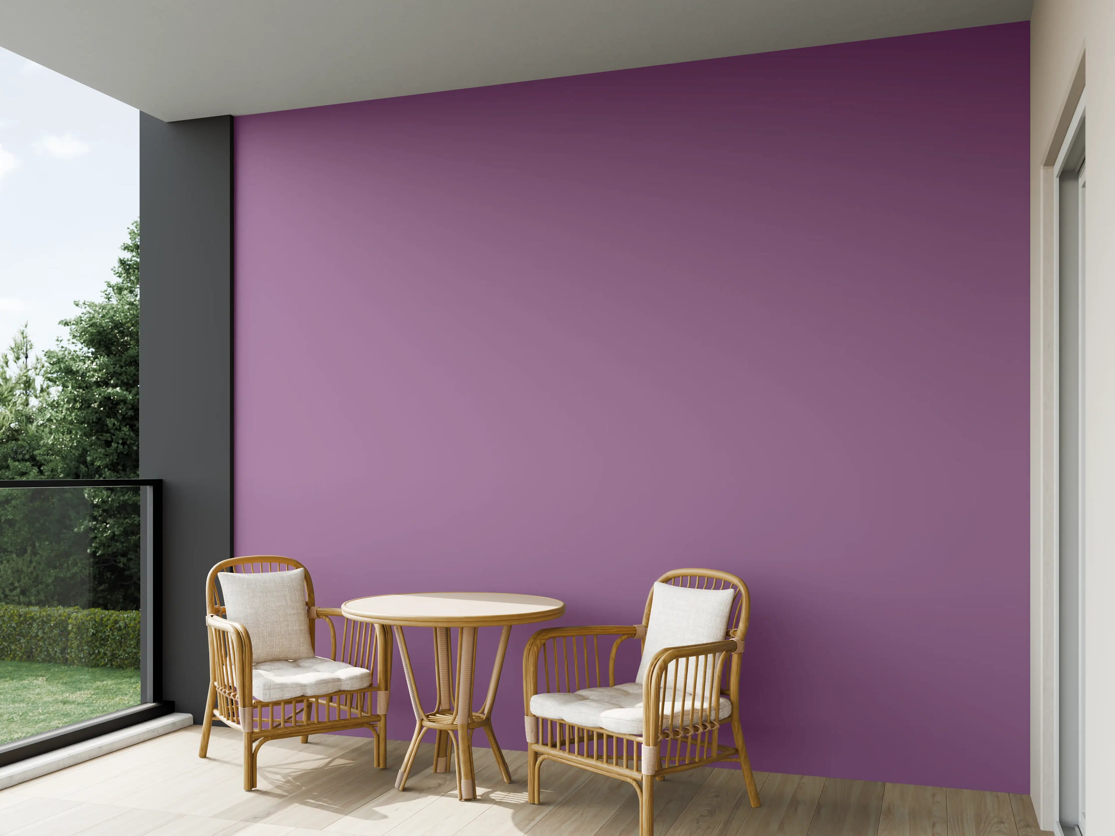 Wandverkleidung außen - RAL 4001 (Rotflieder)