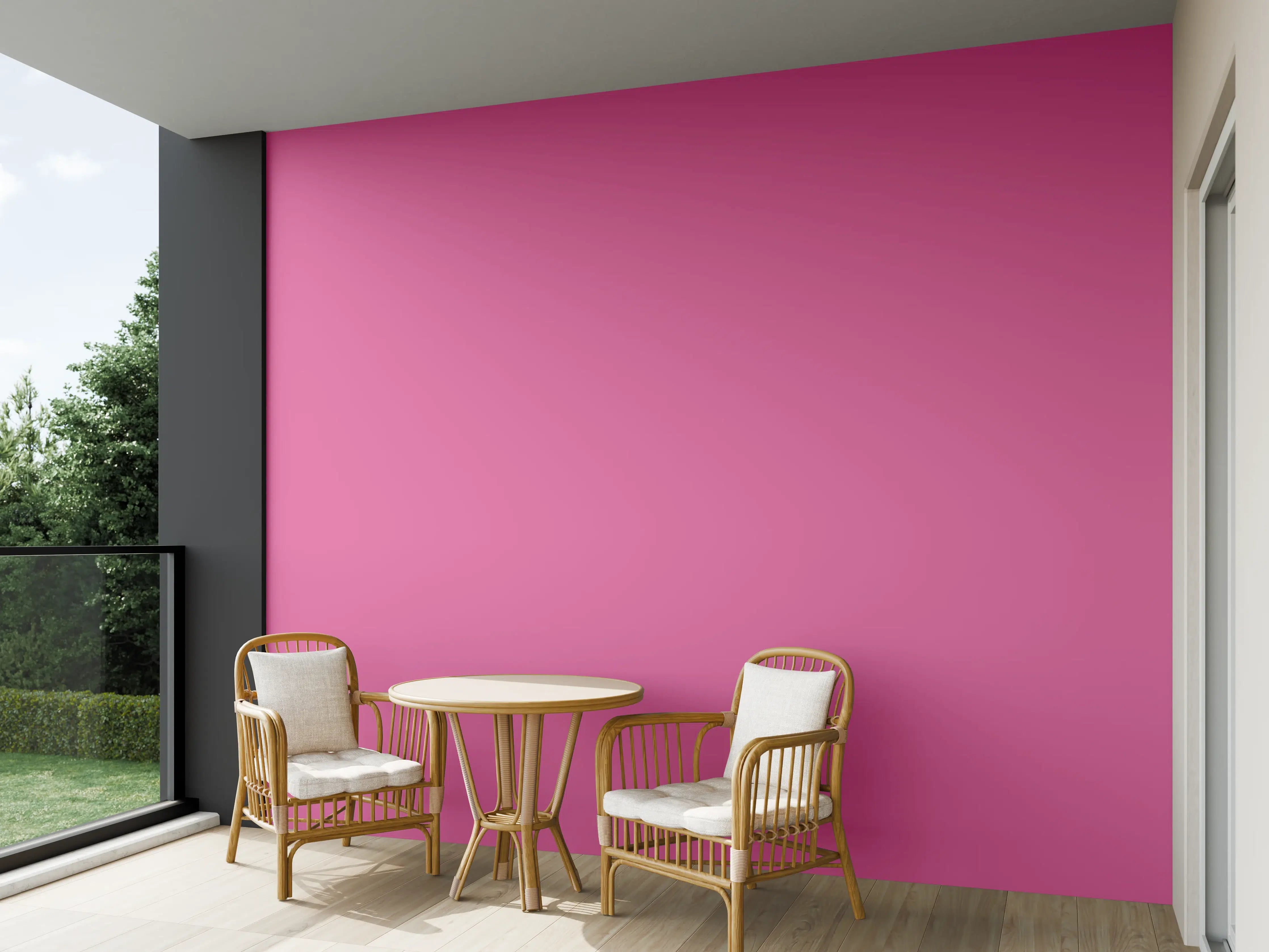 Wandverkleidung außen - RAL 4003 Bordeauxviolett