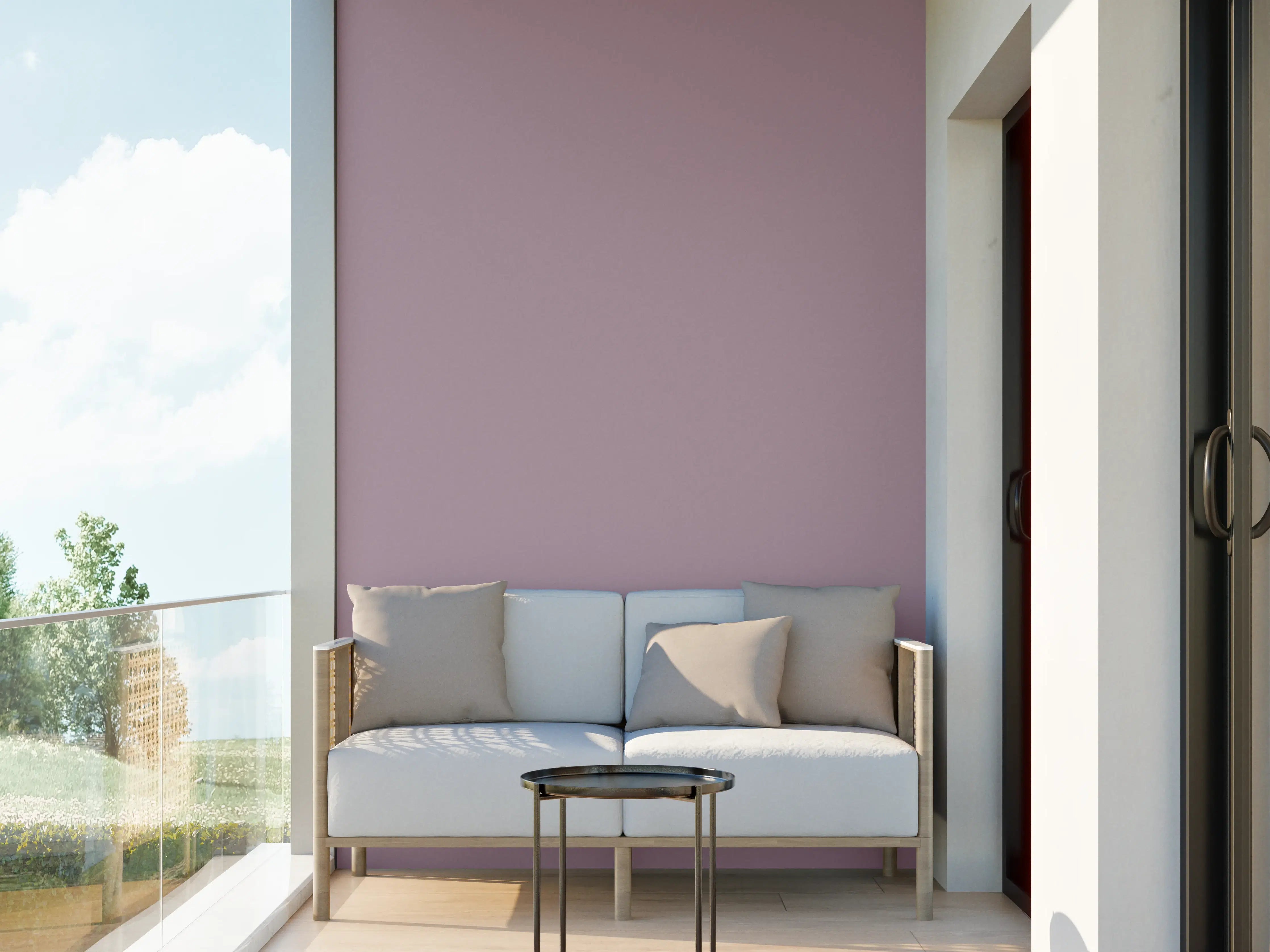 Wandverkleidung außen - RAL 4009 (Pastellviolett)