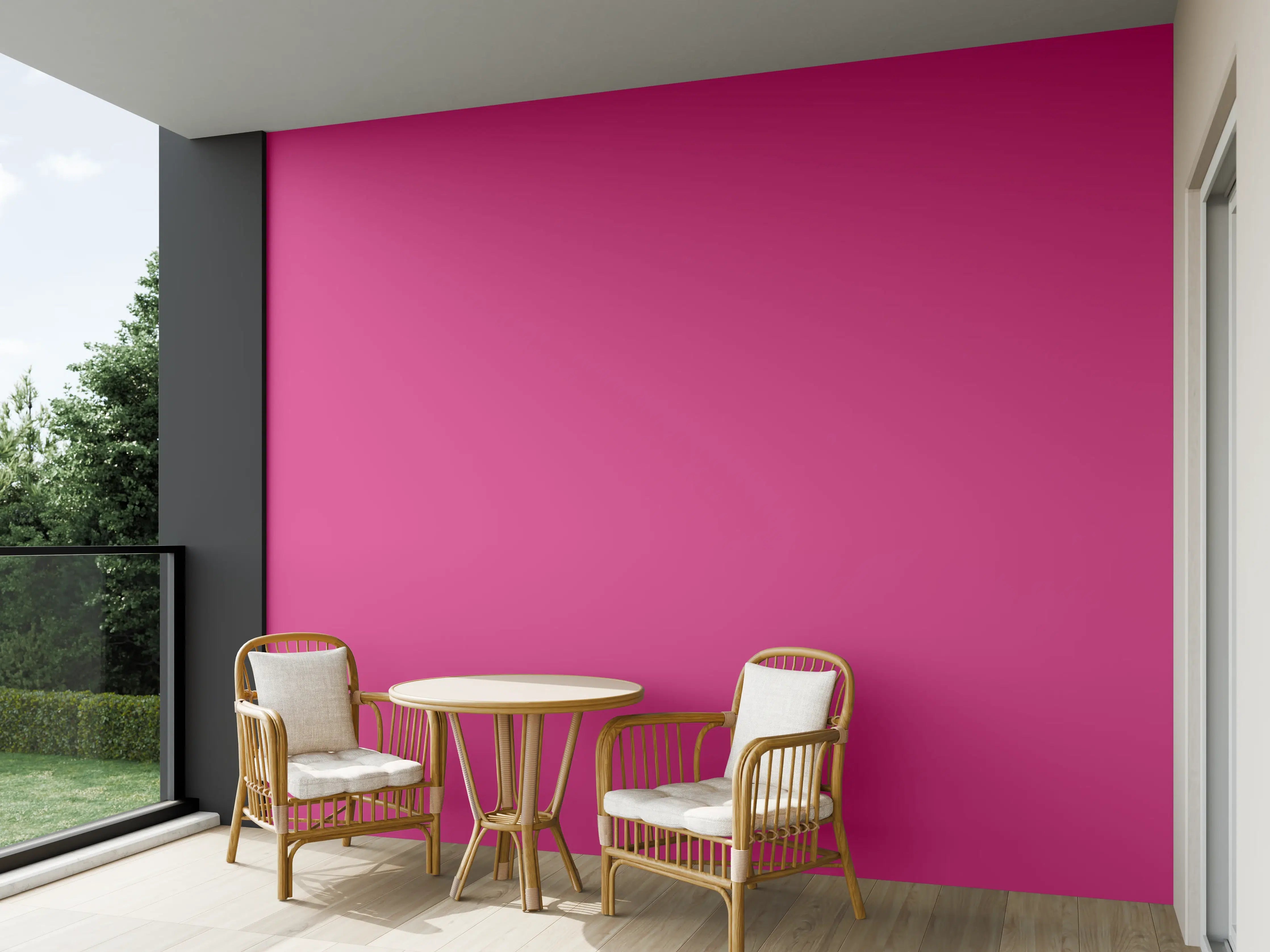 Wandverkleidung außen - RAL 4010 (Telemagenta)