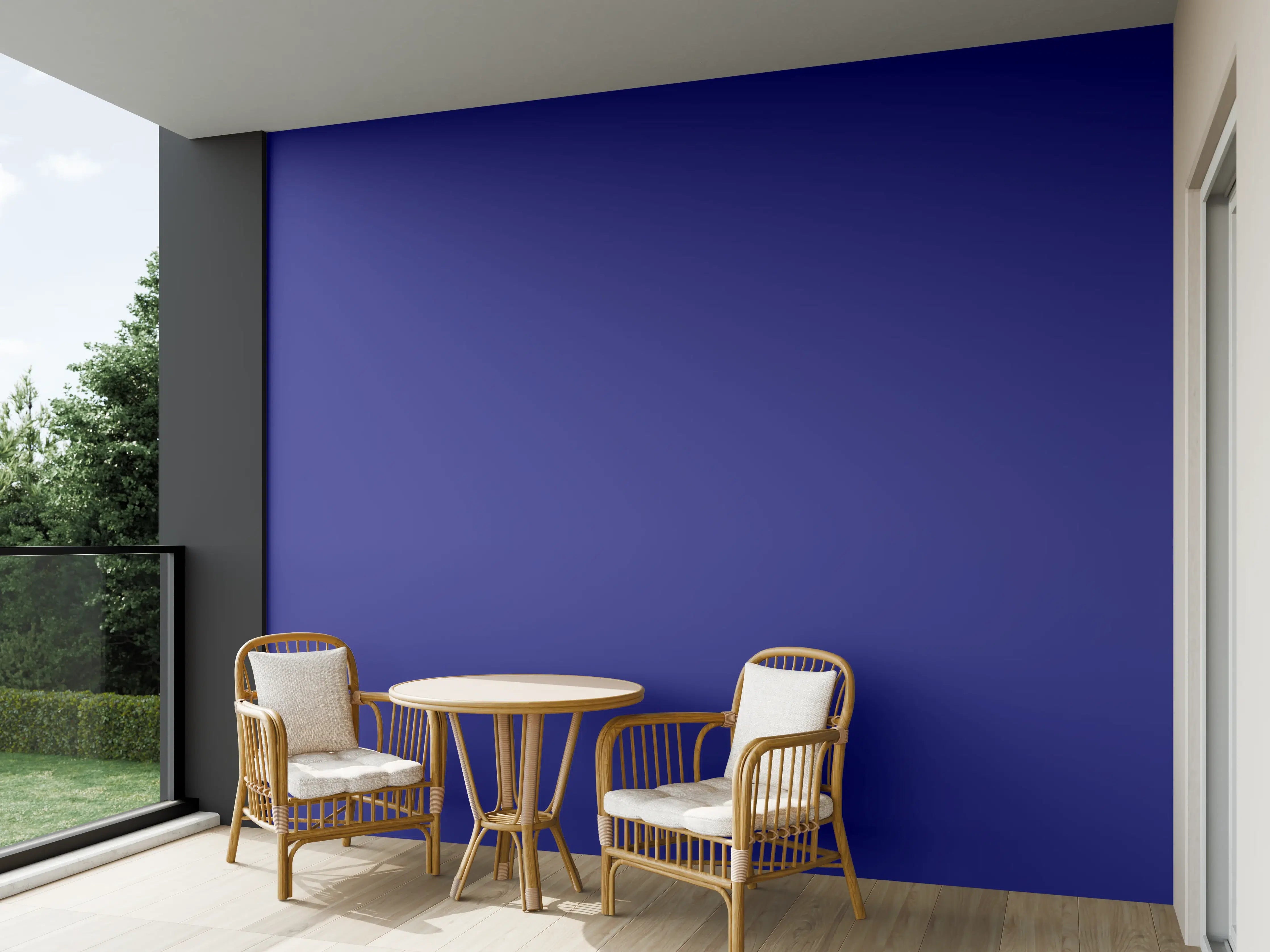 Wandverkleidung außen - RAL 5002 (Ultramarinblau)